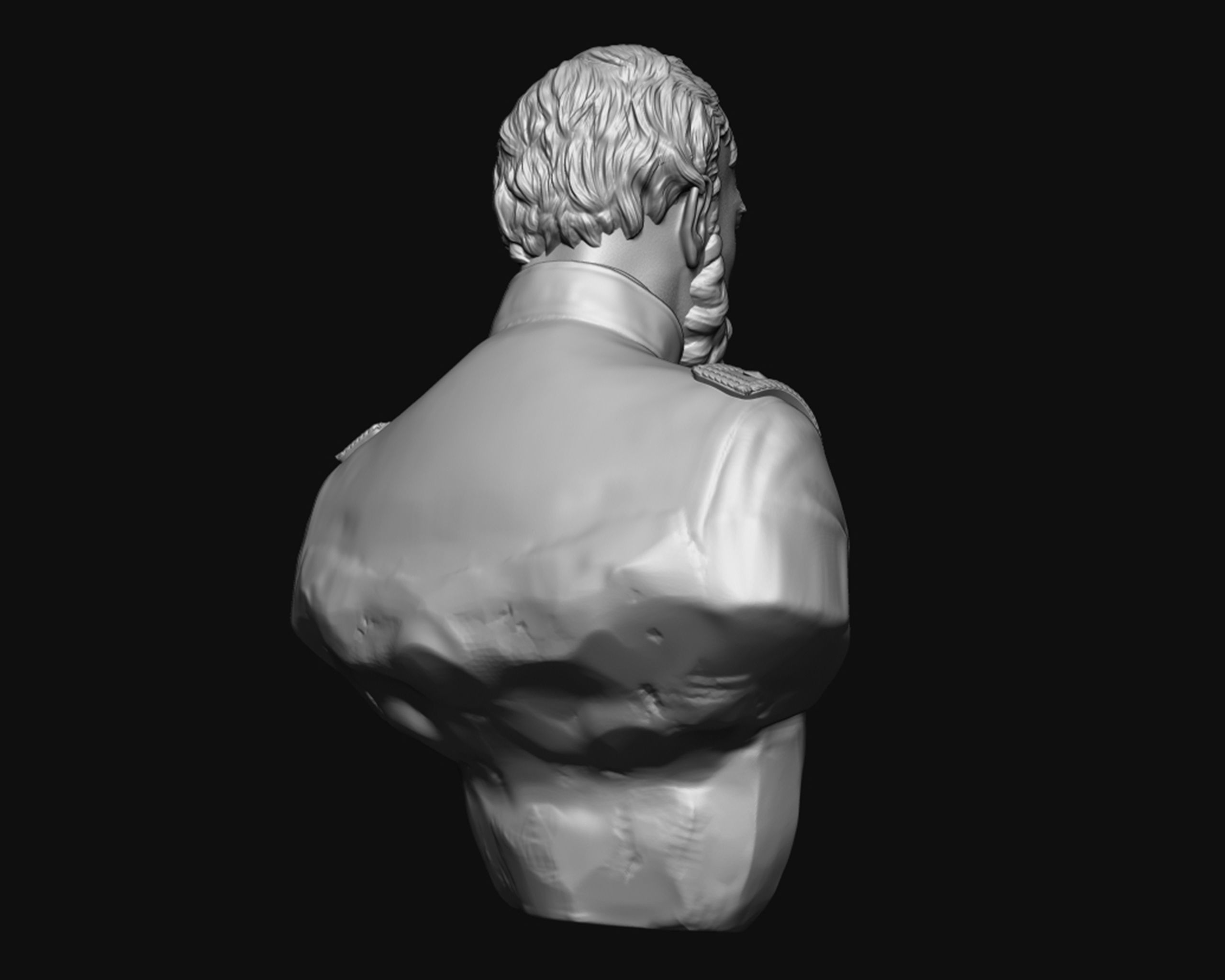 General George Meade bust sculpture 3D print model_7