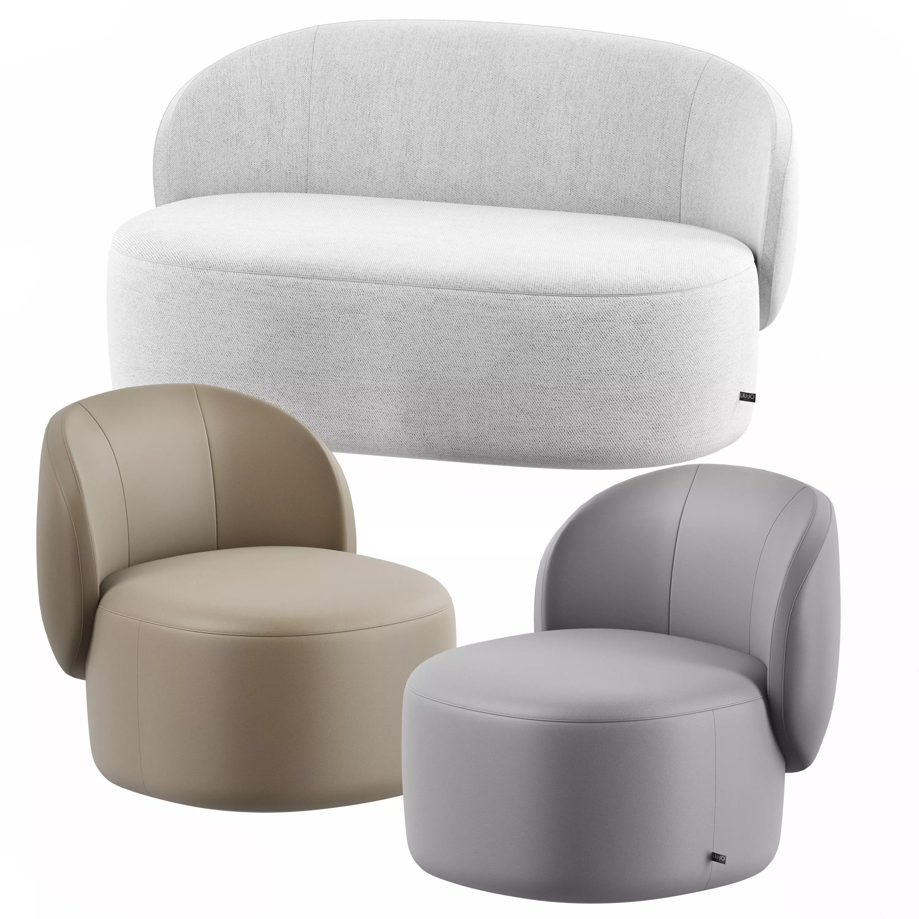 Loveseat Guest 3D model