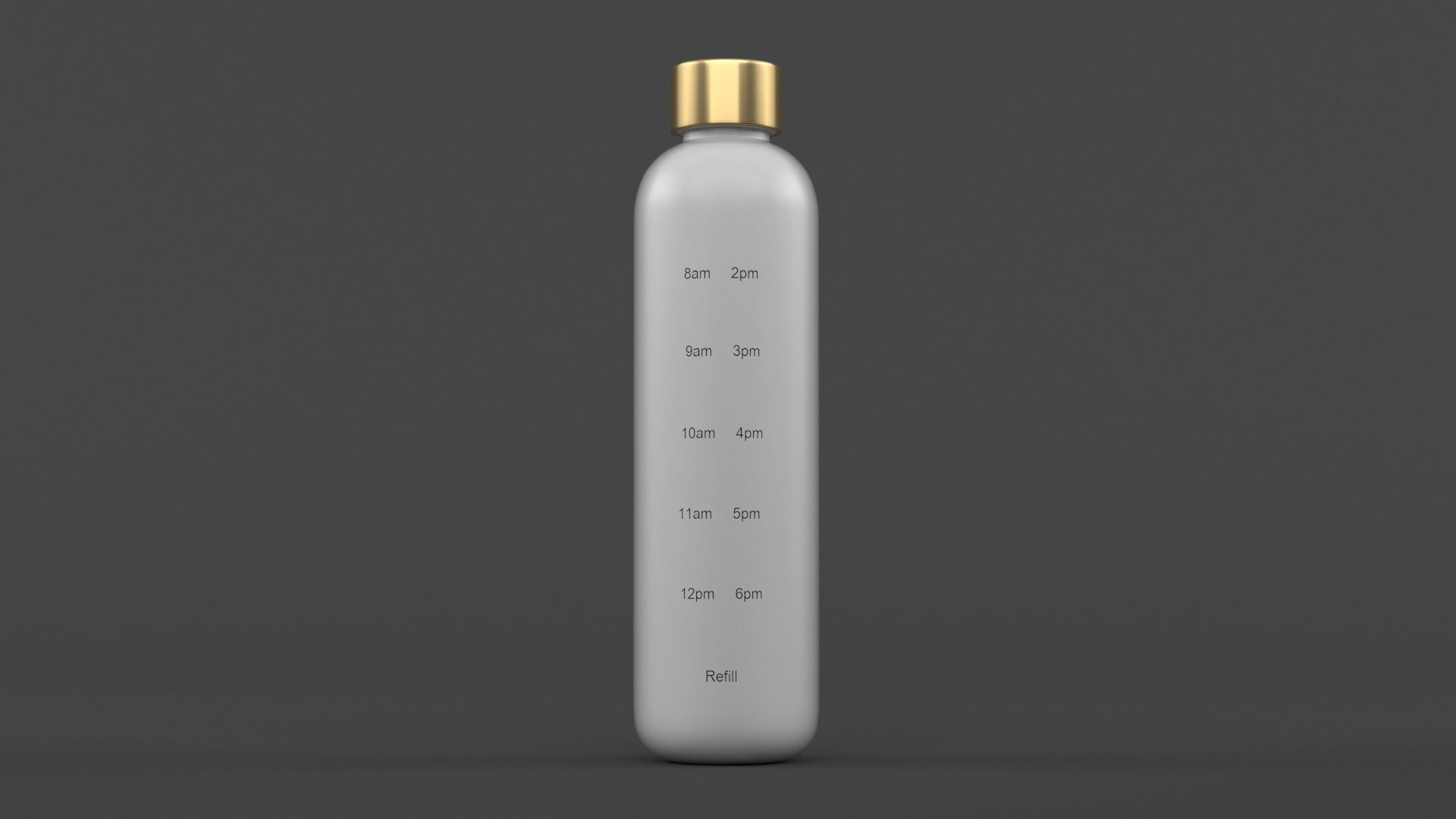 Water Bottle 3D model_2