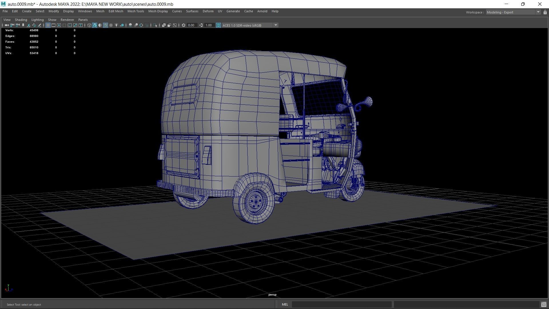 indian Tuk Tuk 3D model_9