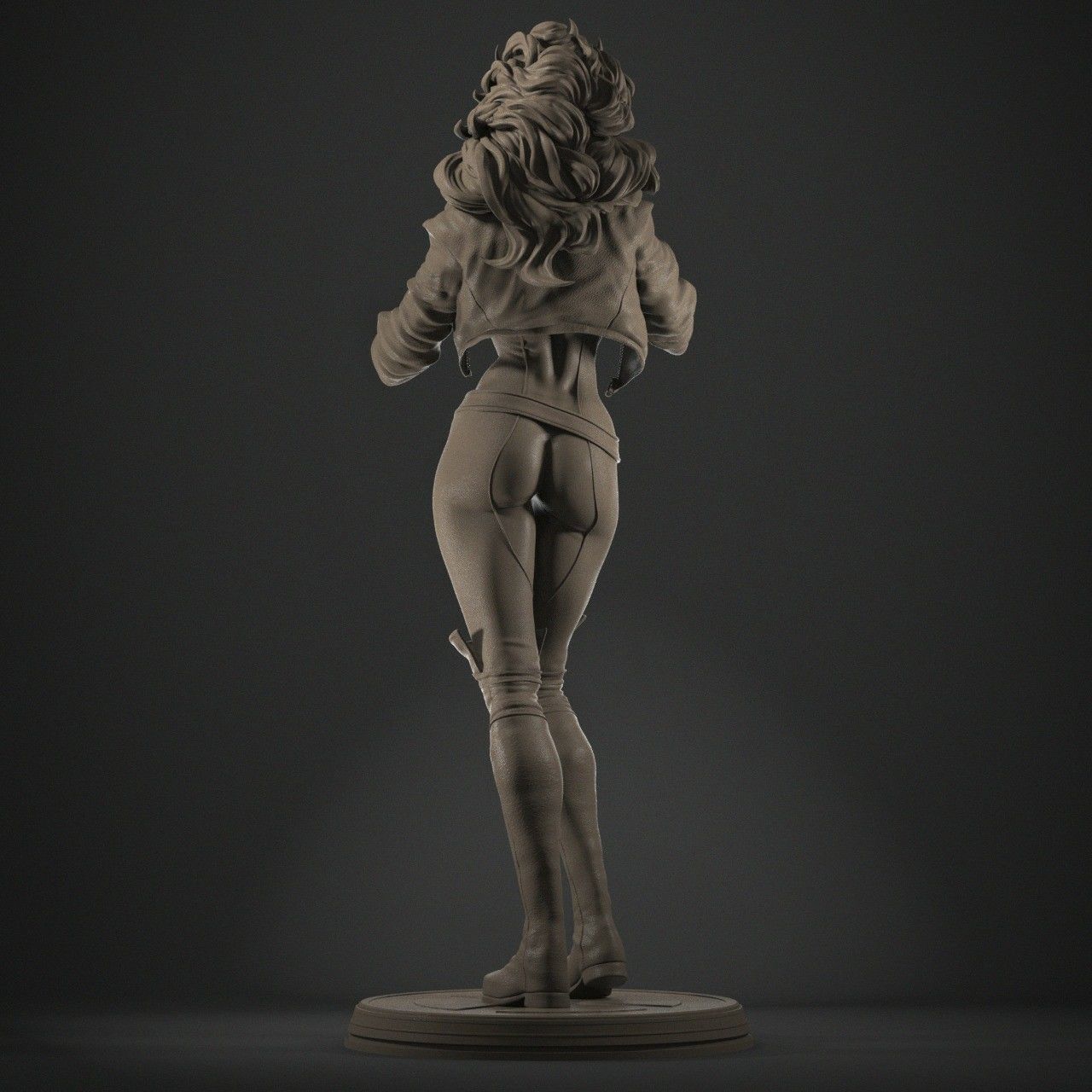 Rogue 3D Print statue of female superhero 3D print model_8