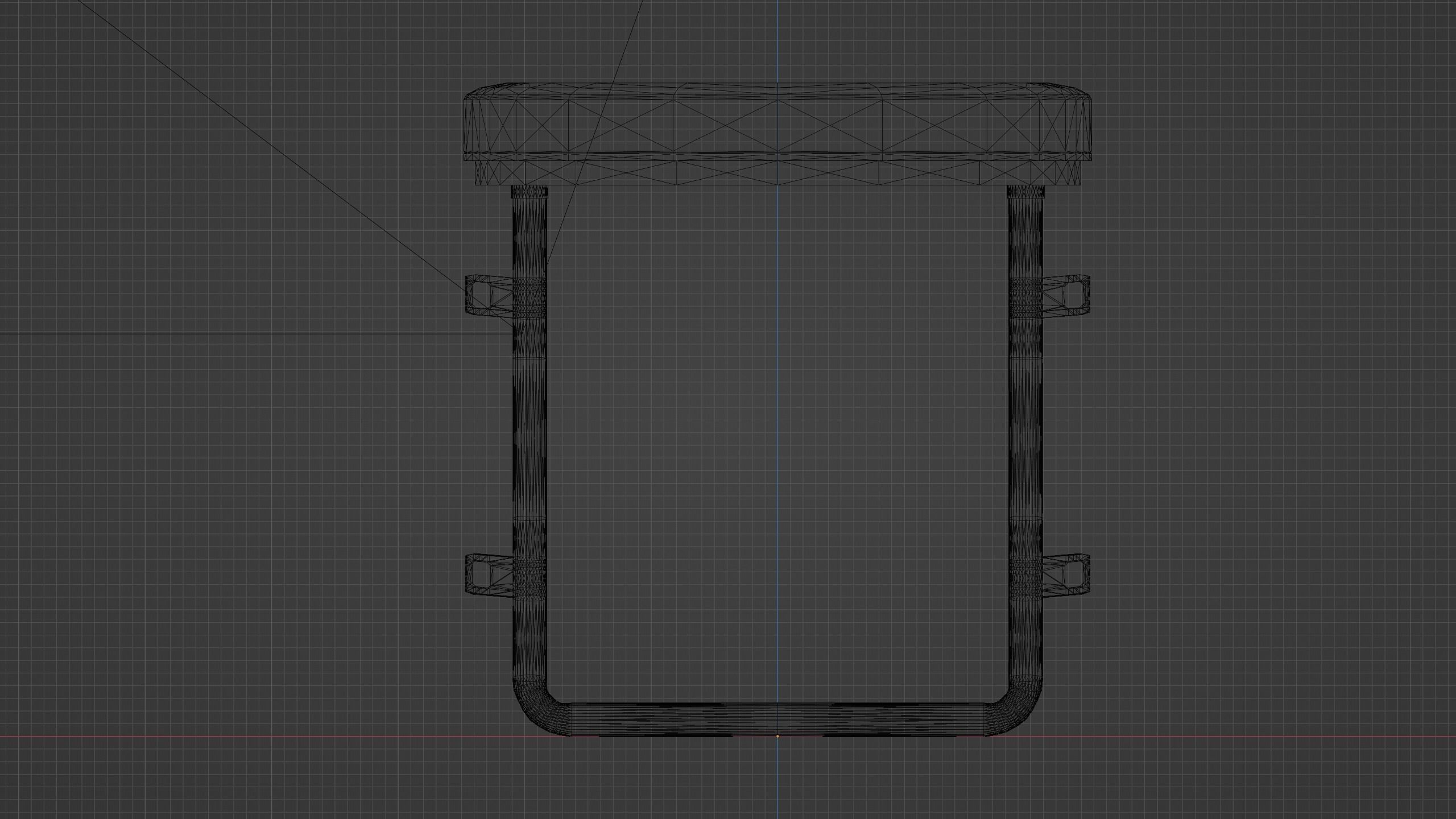 BDSM Cuffing Stool Low-poly 3D model_6