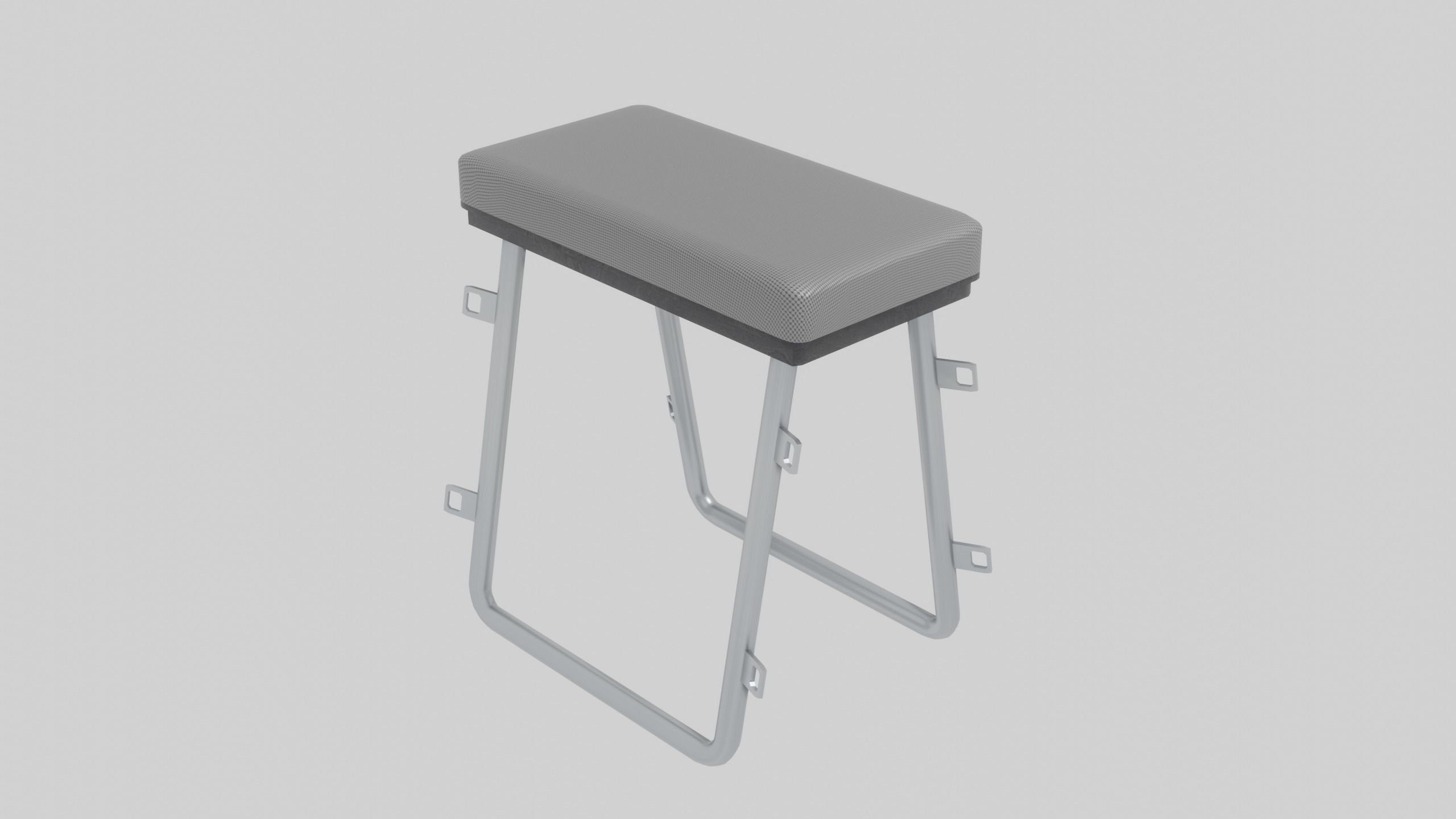 BDSM Cuffing Stool Low-poly 3D model_2