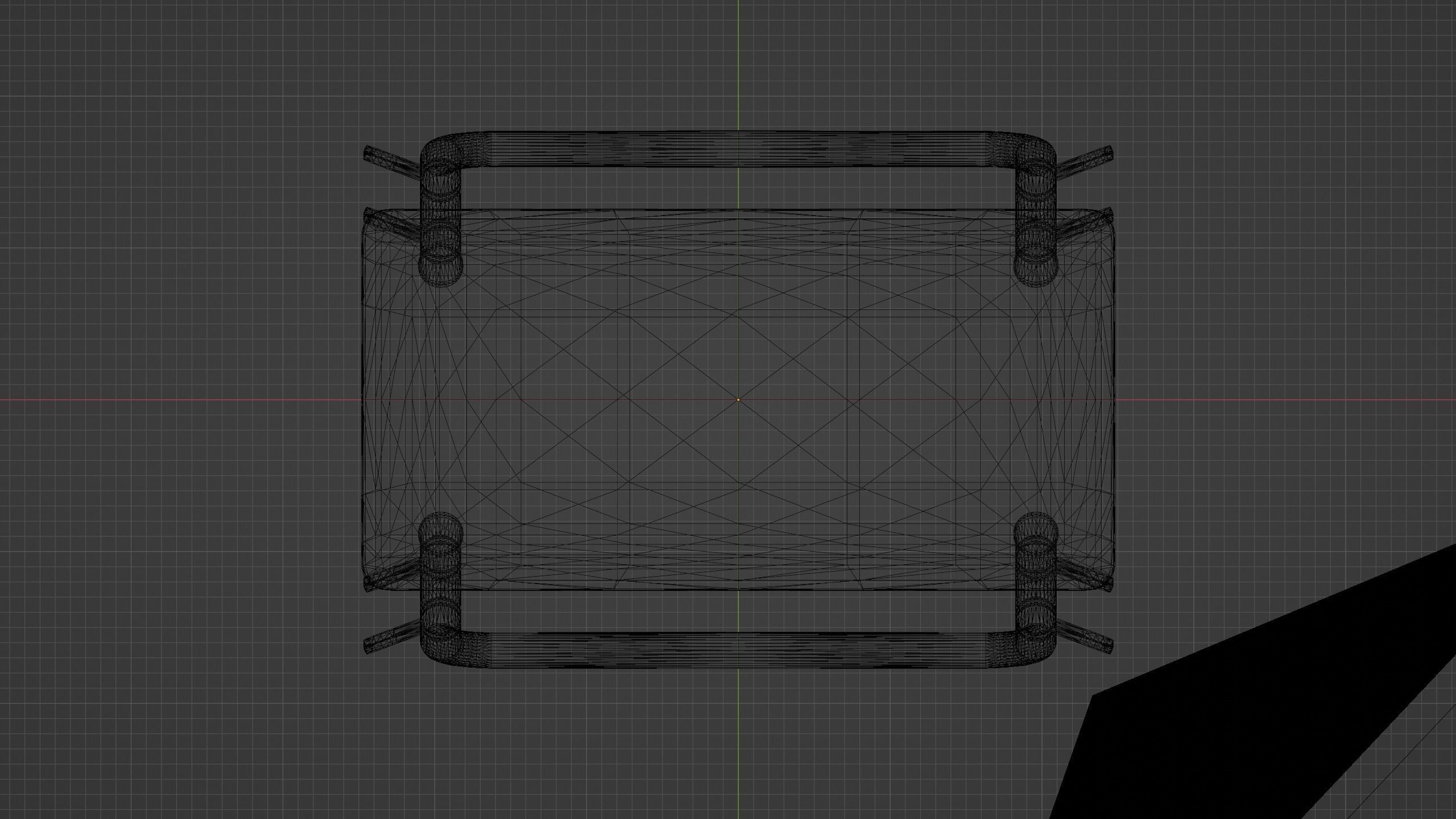 BDSM Cuffing Stool Low-poly 3D model_7