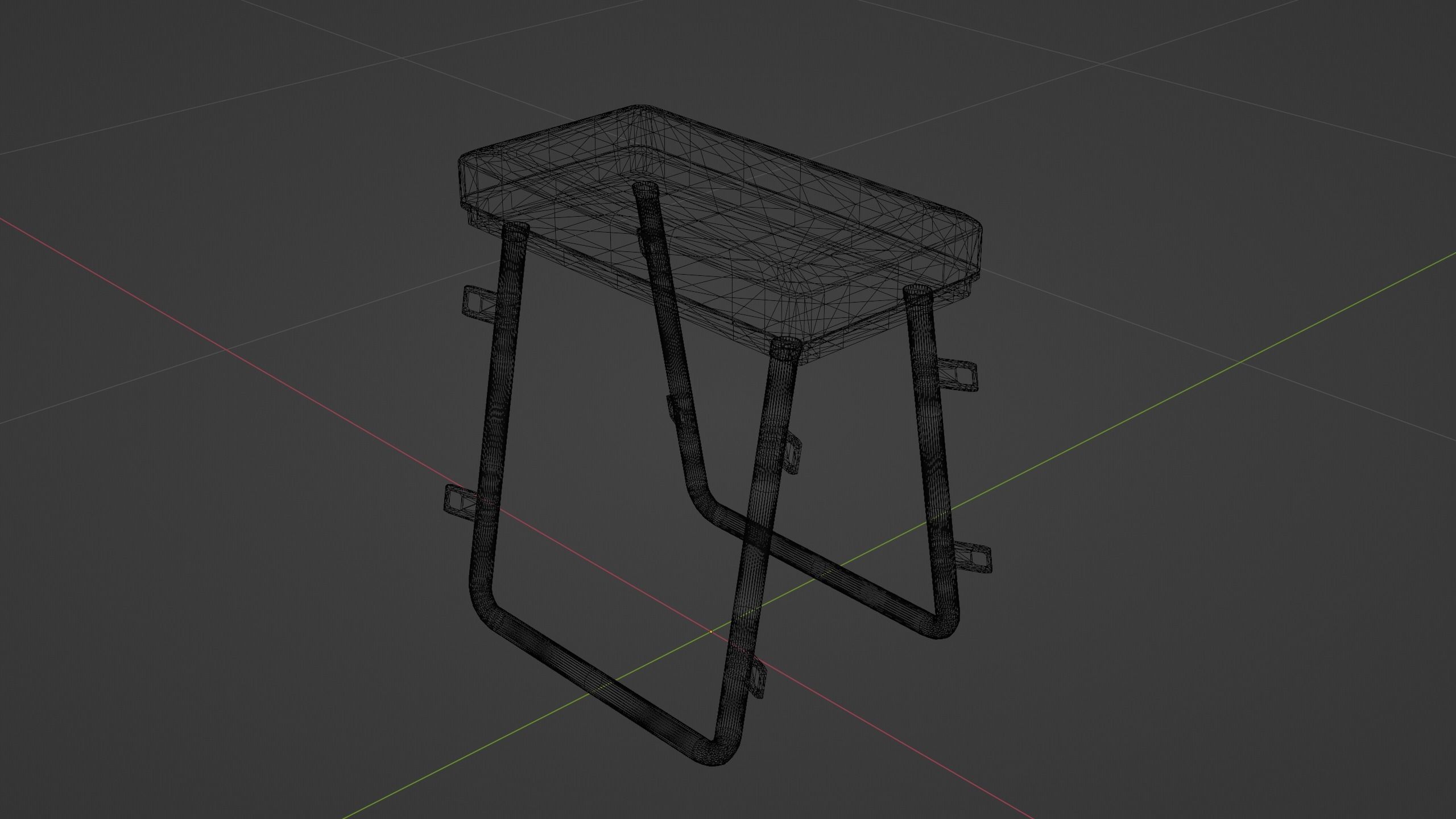 BDSM Cuffing Stool Low-poly 3D model_4