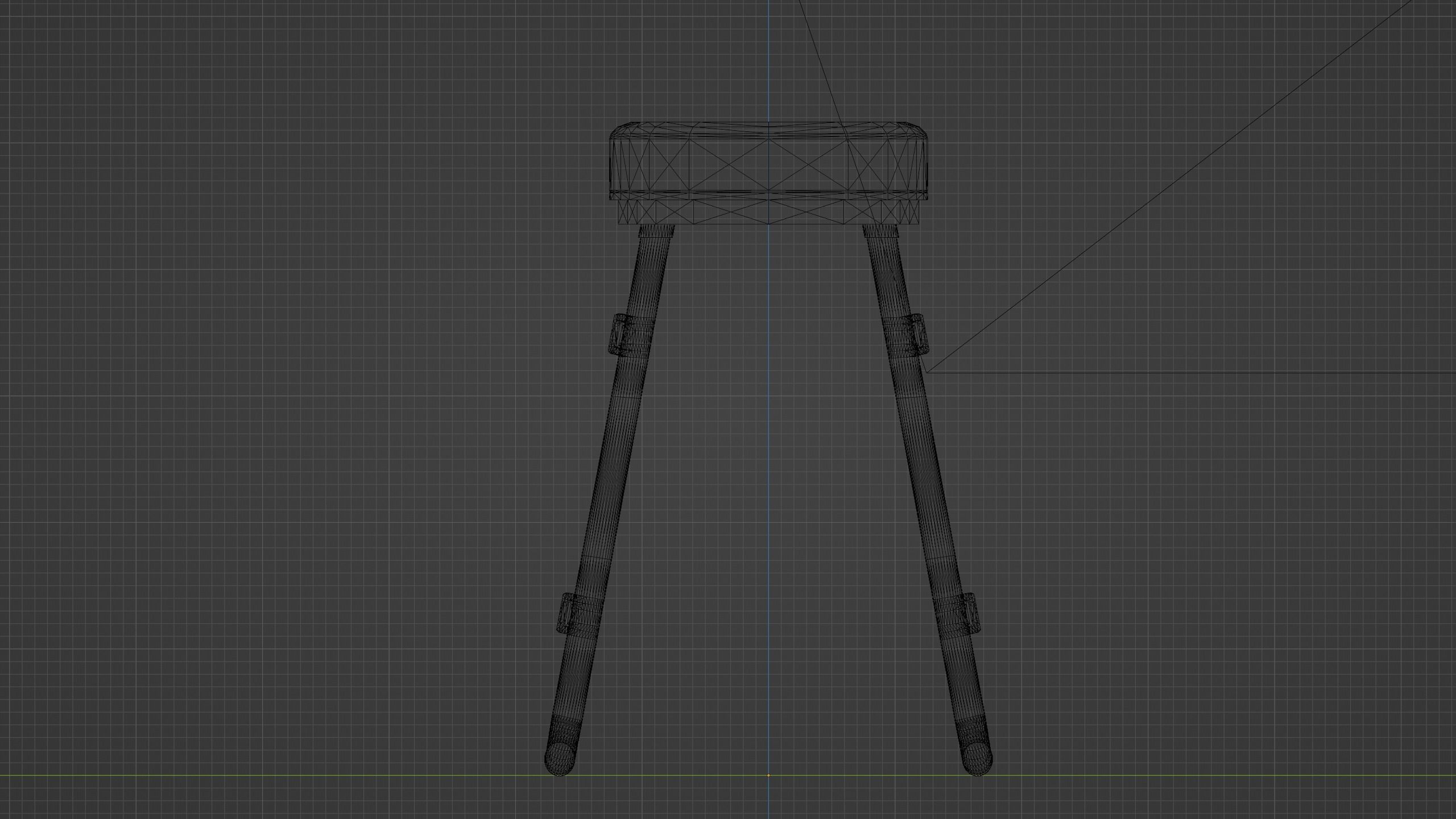 BDSM Cuffing Stool Low-poly 3D model_5