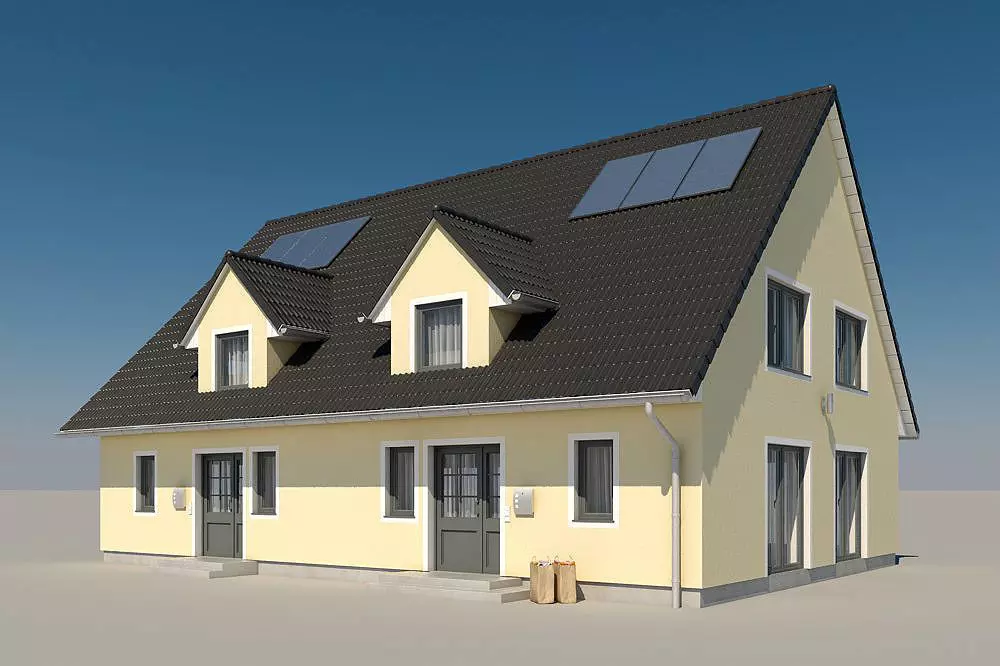 Duplex House 3D model