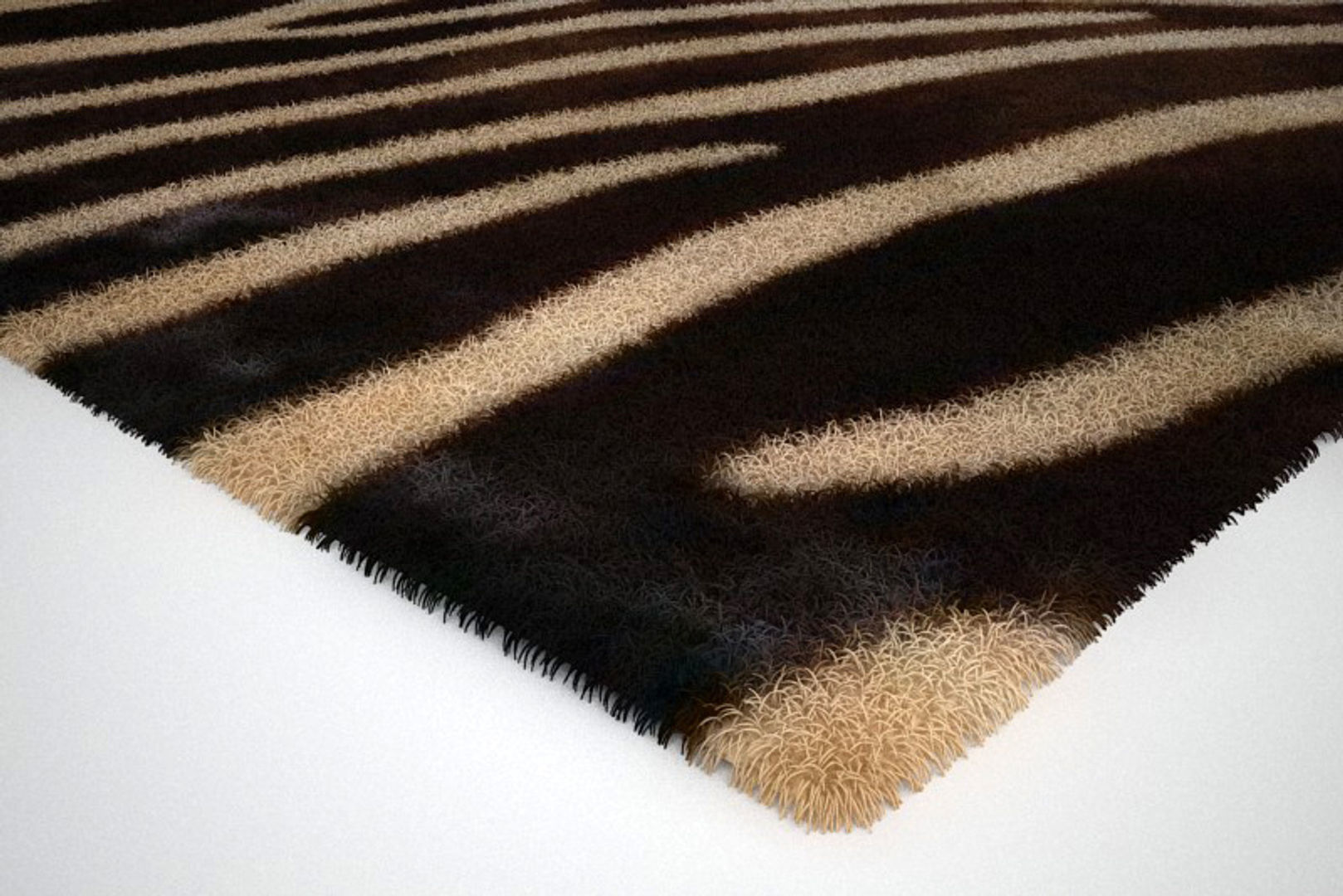 Zebra Rug 2 3D model_2