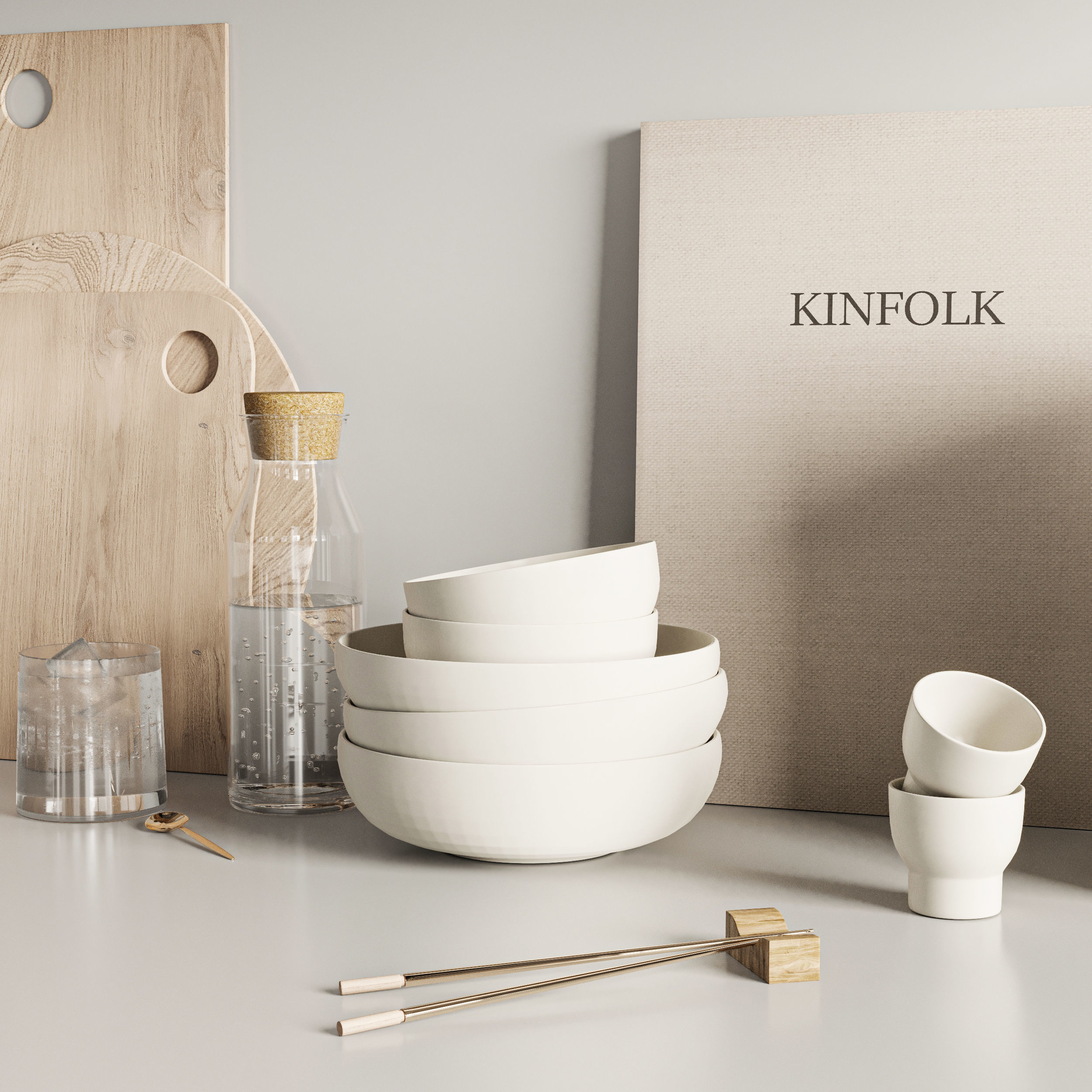 kitchen accessories 3D model_4