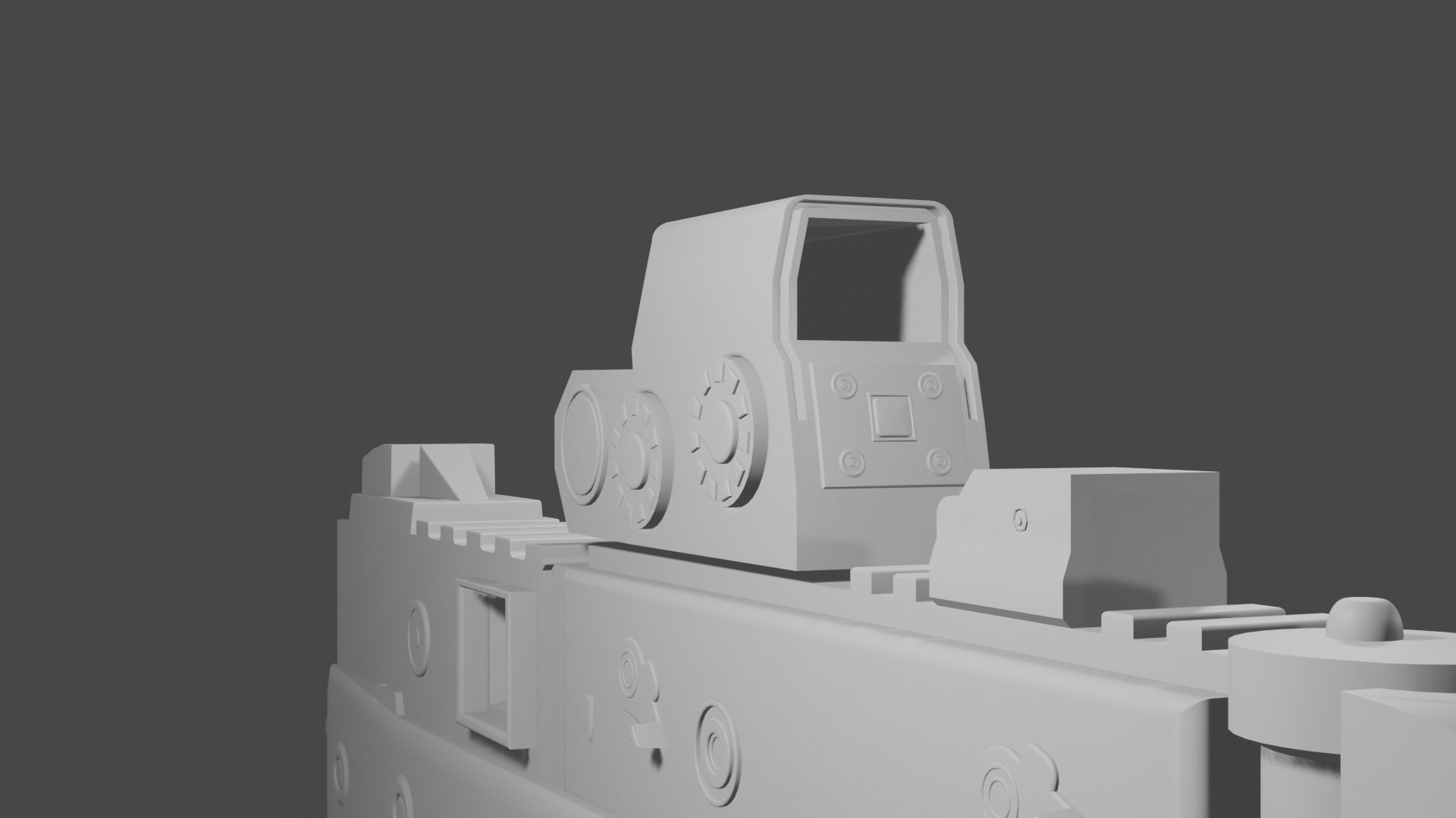 gun model kriss vector Low-poly 3D model_4