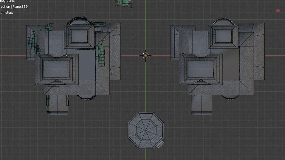 Old Manor Low-poly 3D model_7