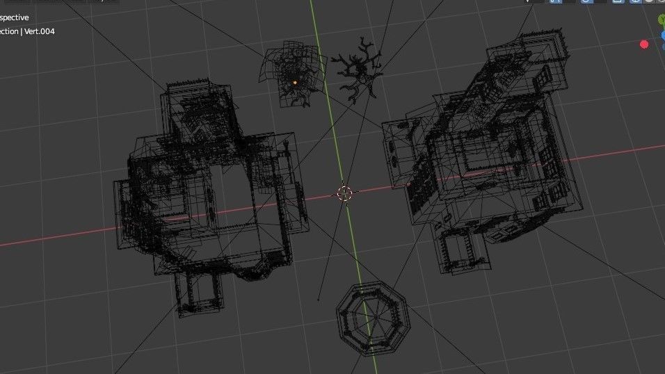 Old Manor Low-poly 3D model_21