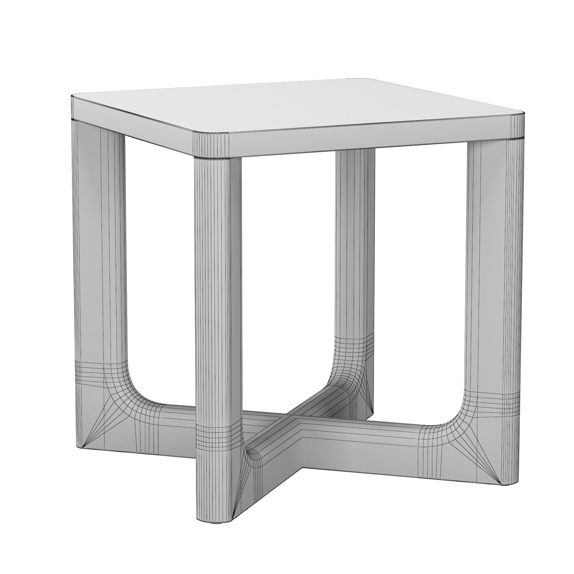 BRETON SQUARE SIDE TABLE 3D model_5