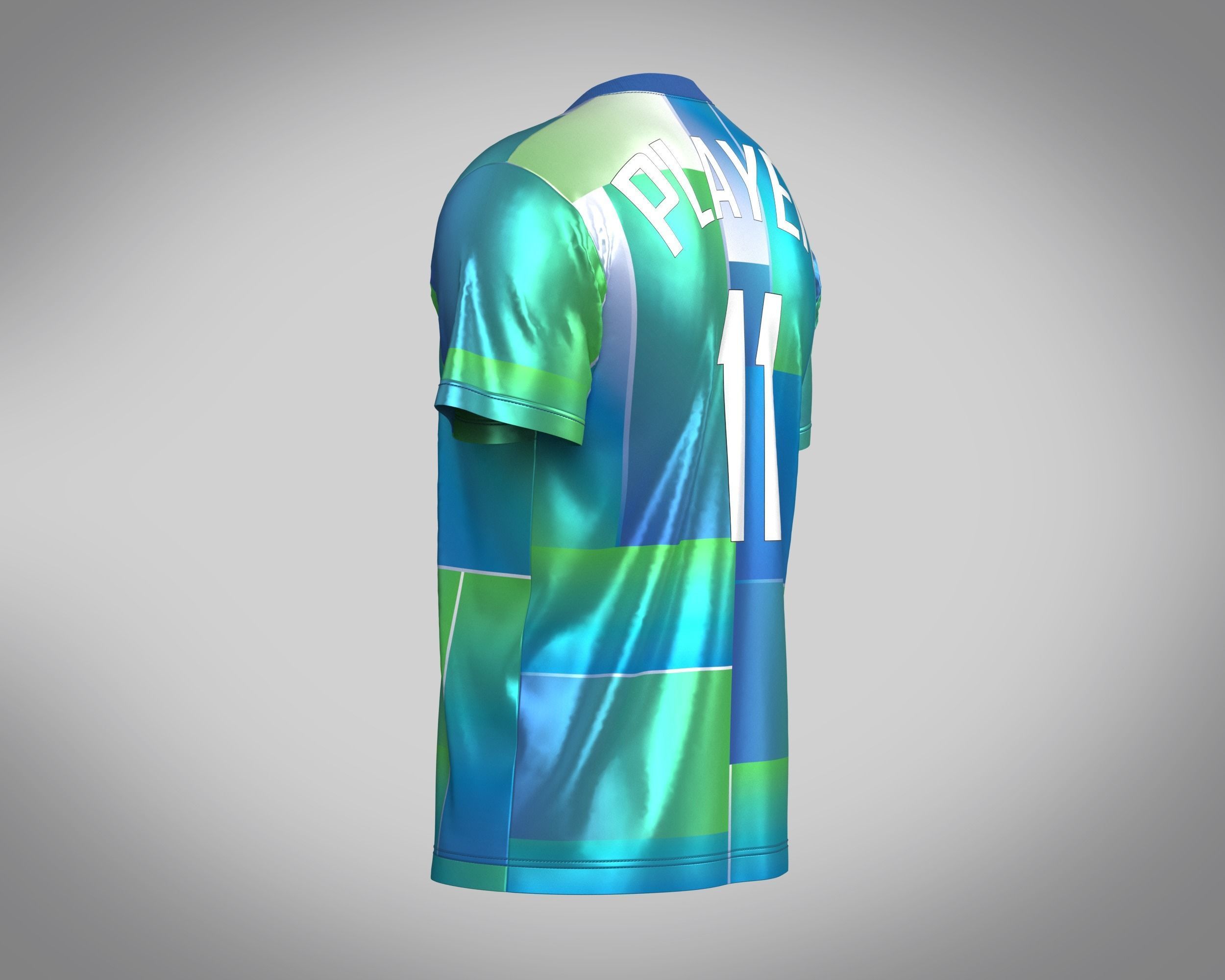 Soccer Printed Jersey-11 3D model_4