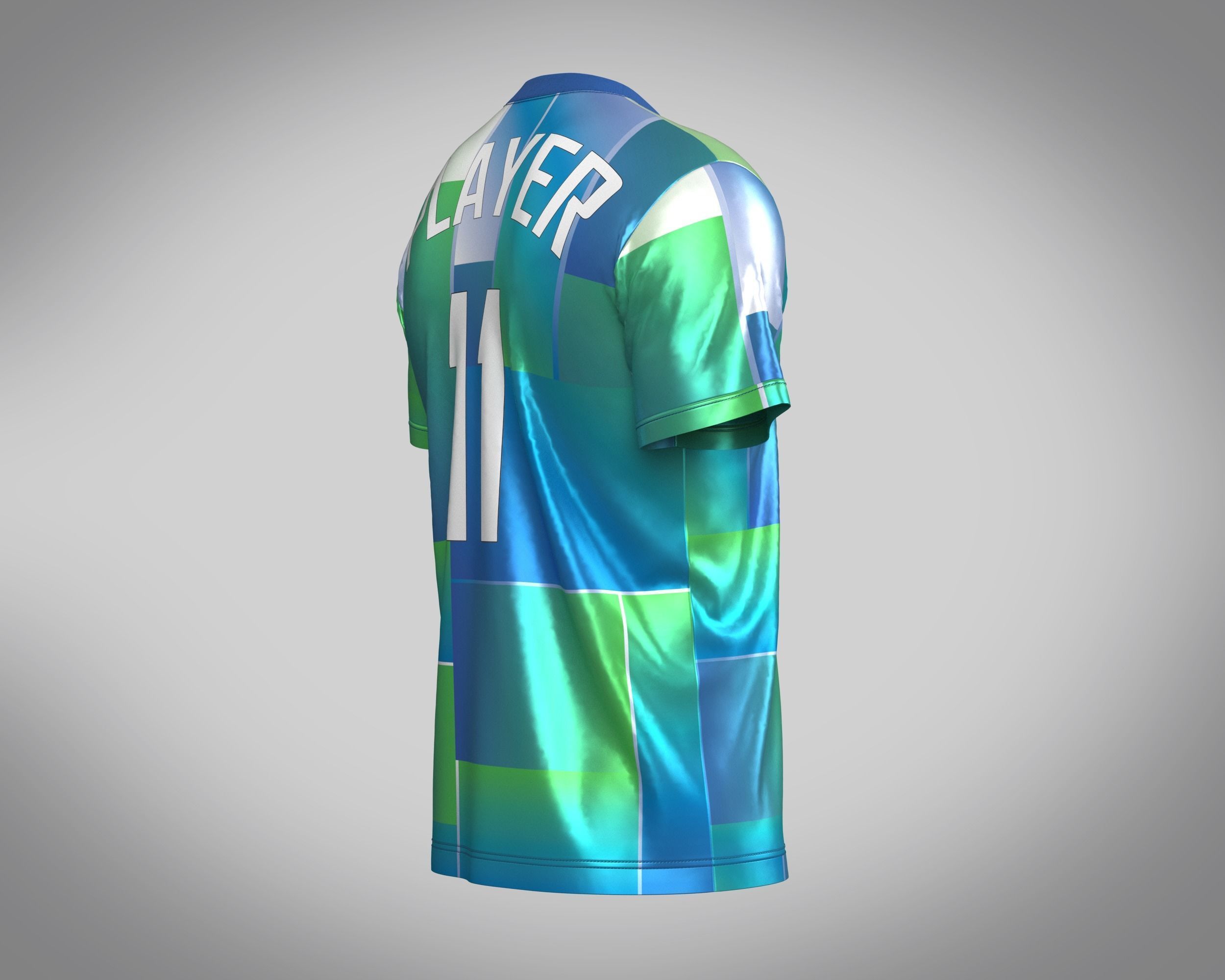 Soccer Printed Jersey-11 3D model_2