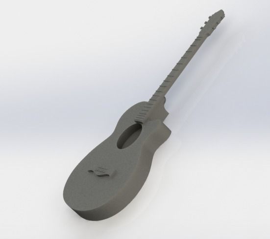 Basic Guitar free 3D model 3D printable | CGTrader
