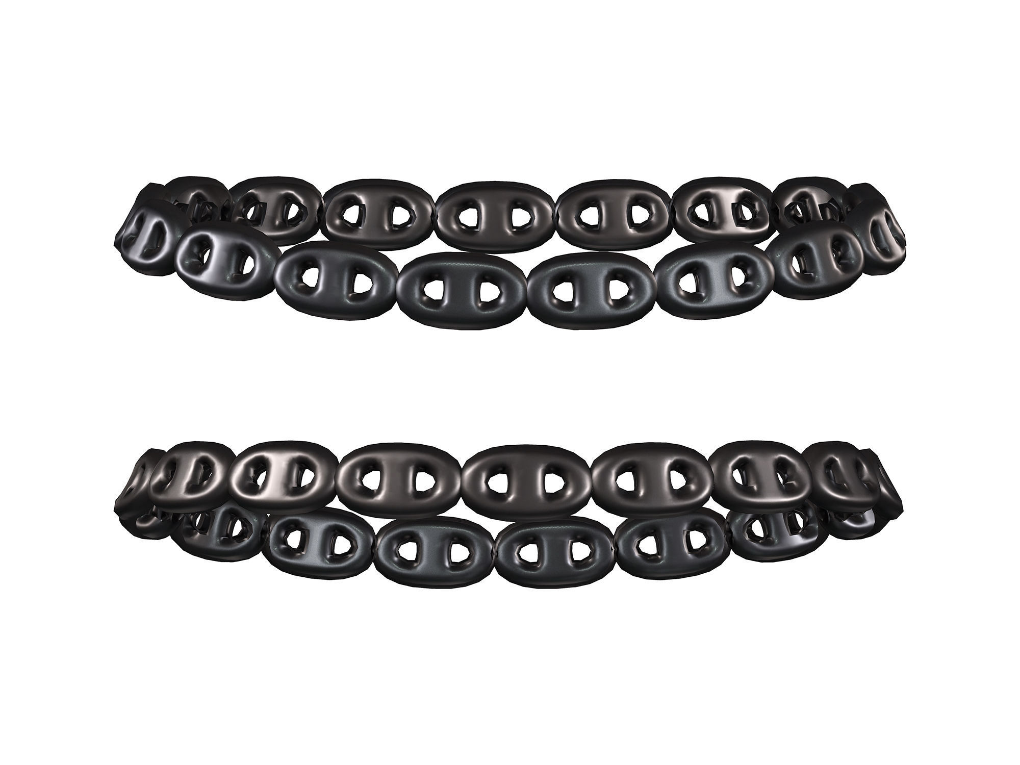 4in1 Female Black Fashion Skirt Outfit Low-poly 3D model_6