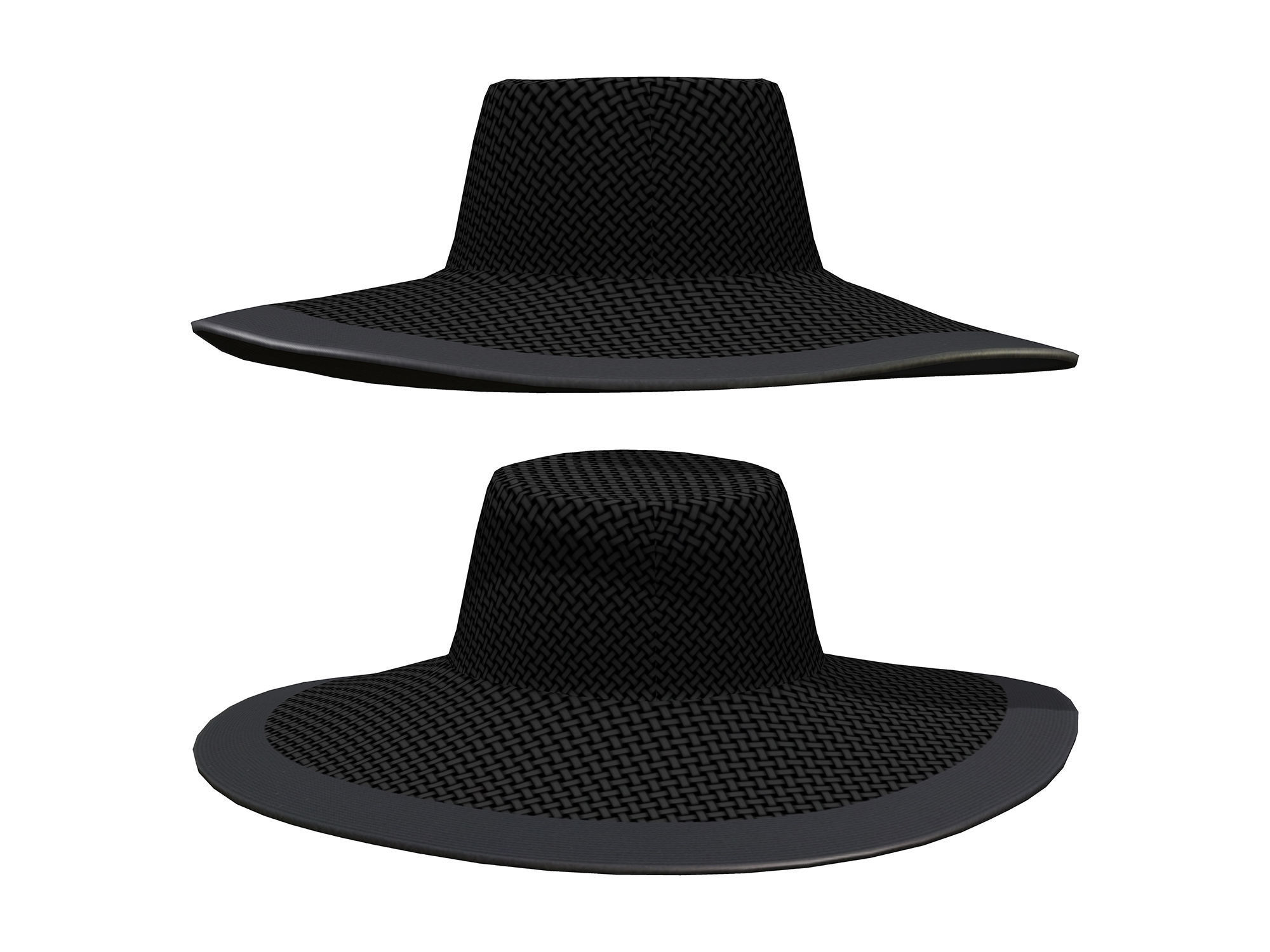 4in1 Female Black Fashion Skirt Outfit Low-poly 3D model_5