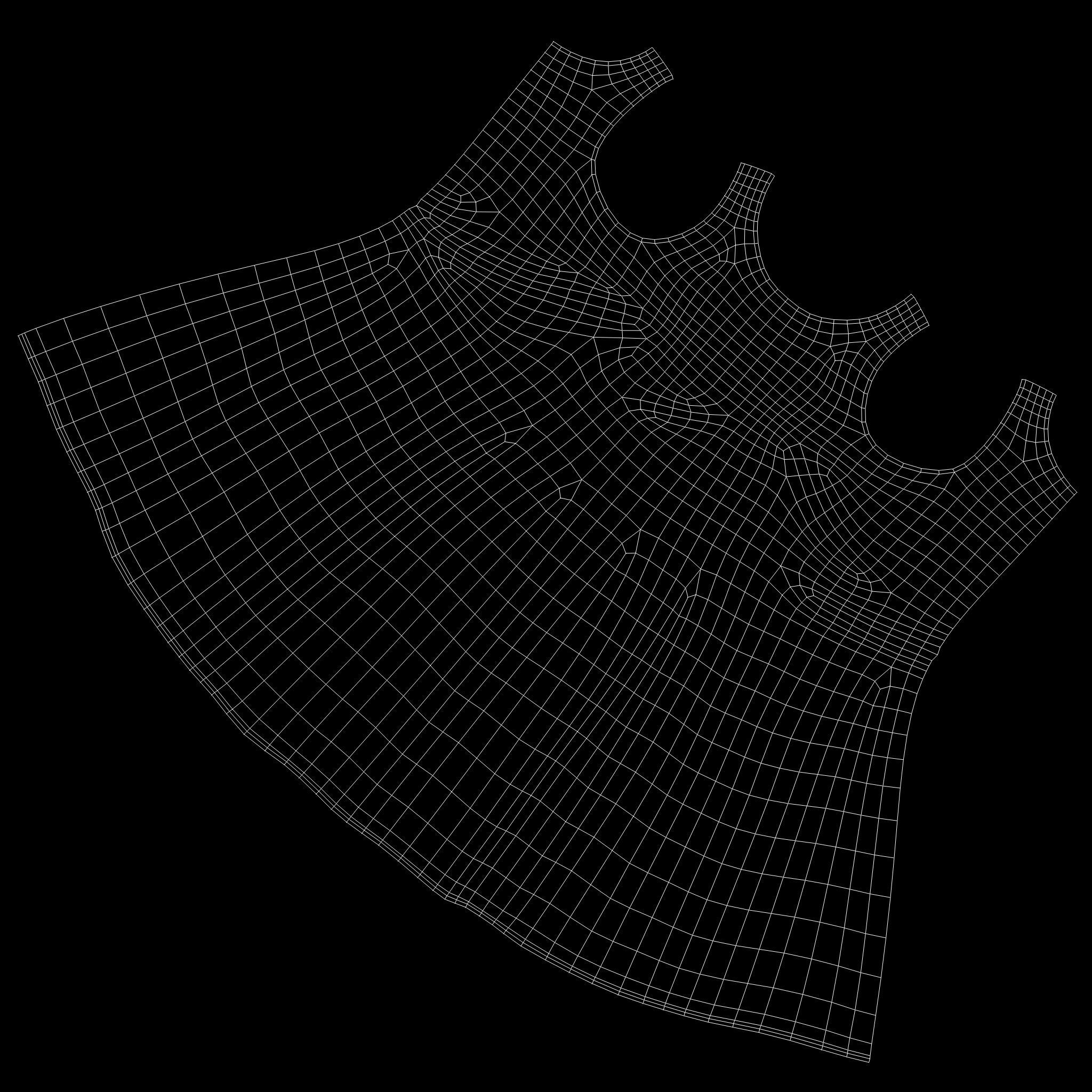 4in1 Female Black Fashion Skirt Outfit Low-poly 3D model_14