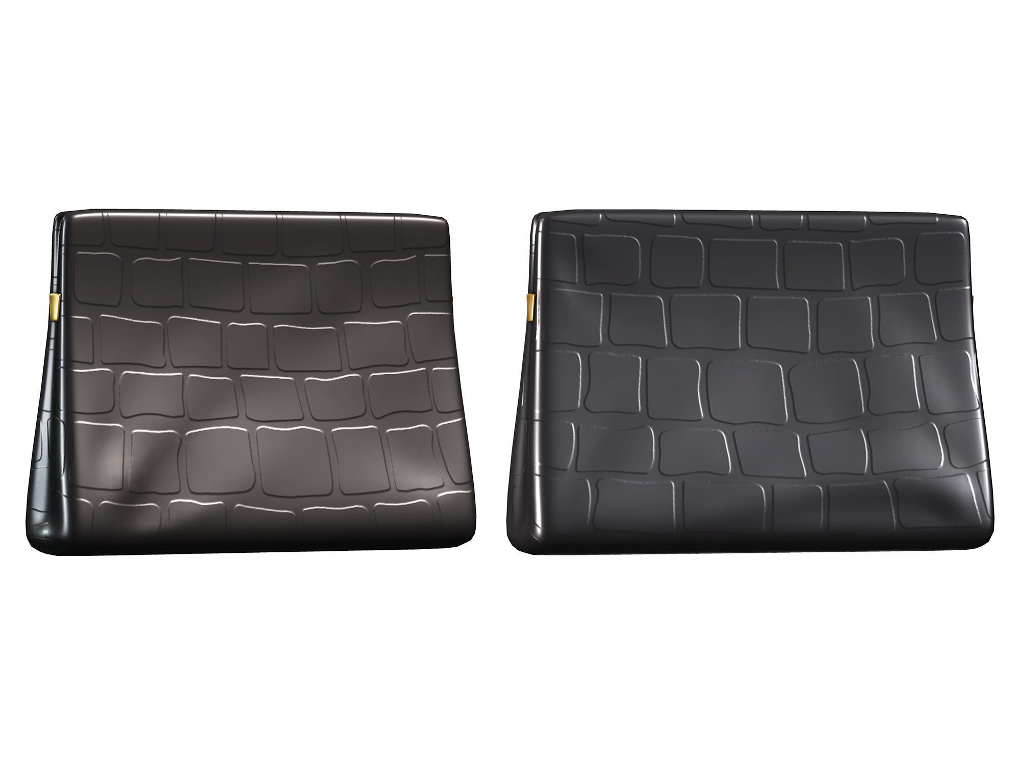 4in1 Female Black Fashion Skirt Outfit Low-poly 3D model_4