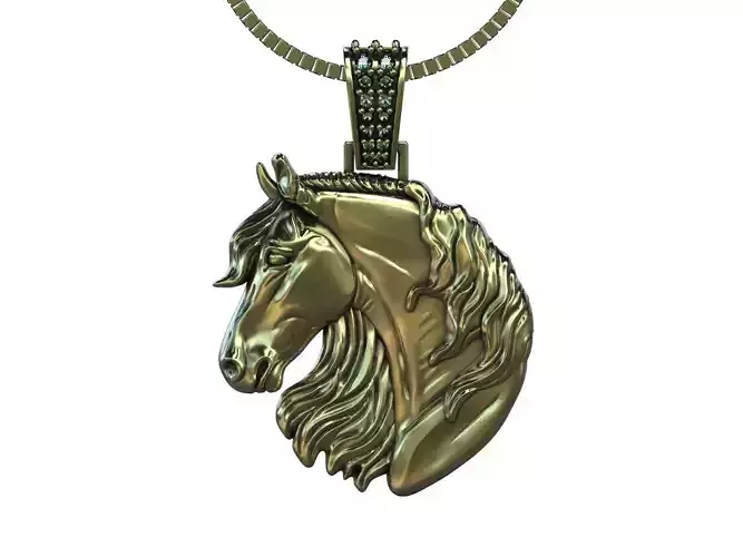 Horse Pendant - Dije Caballo 3D print model