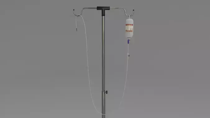 Stand Saline - Low Poly Low-poly 3D model