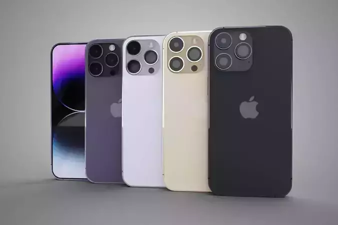 iPhone 14 Pro Max Low-poly 3D model
