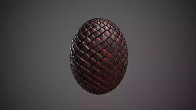 Dragon Egg Low-poly 3D model
