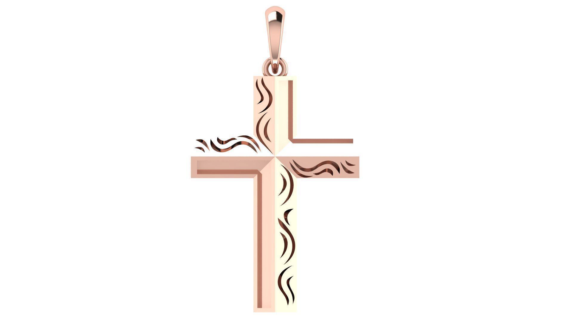 CROSS PENDANT CR160 3D print model_3