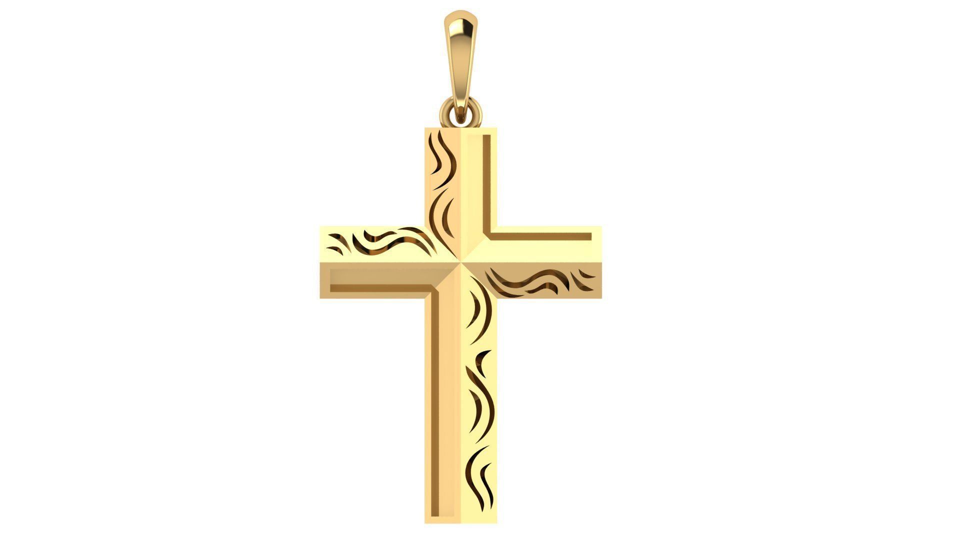 CROSS PENDANT CR160 3D print model_5