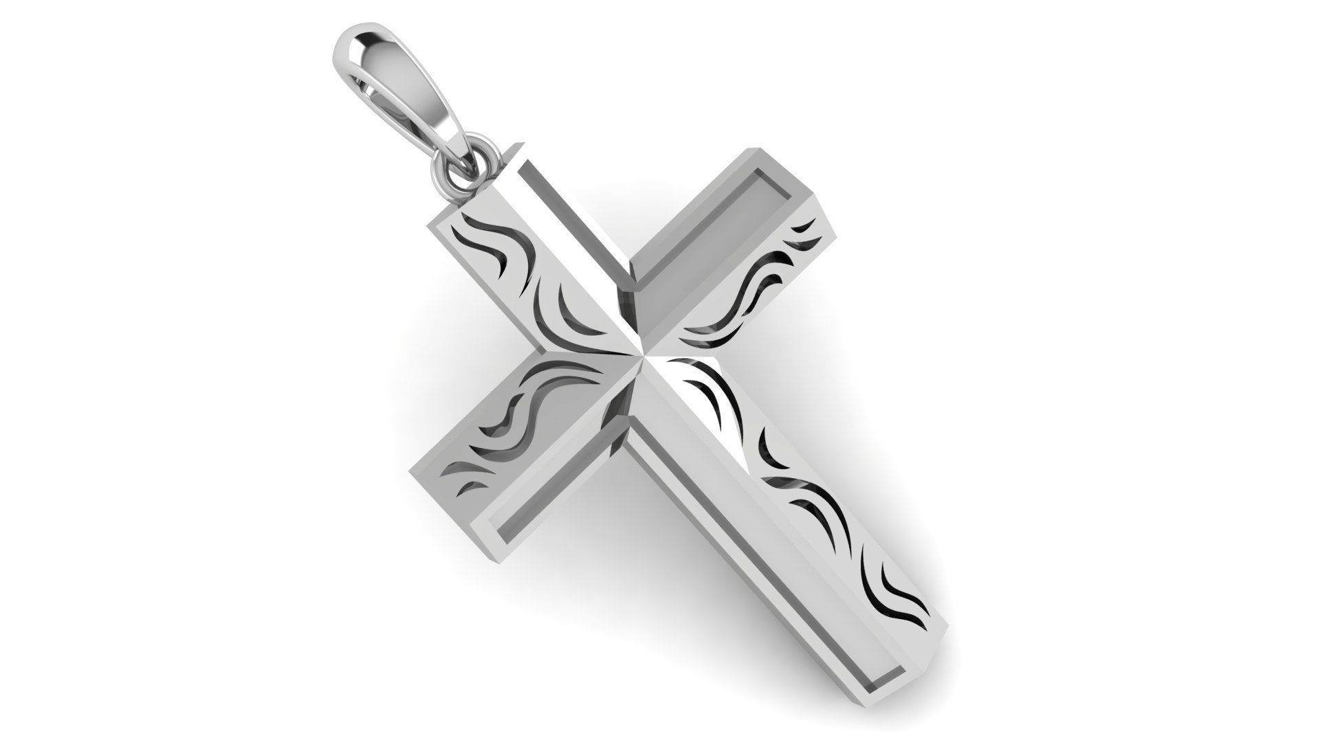 CROSS PENDANT CR160 3D print model_1