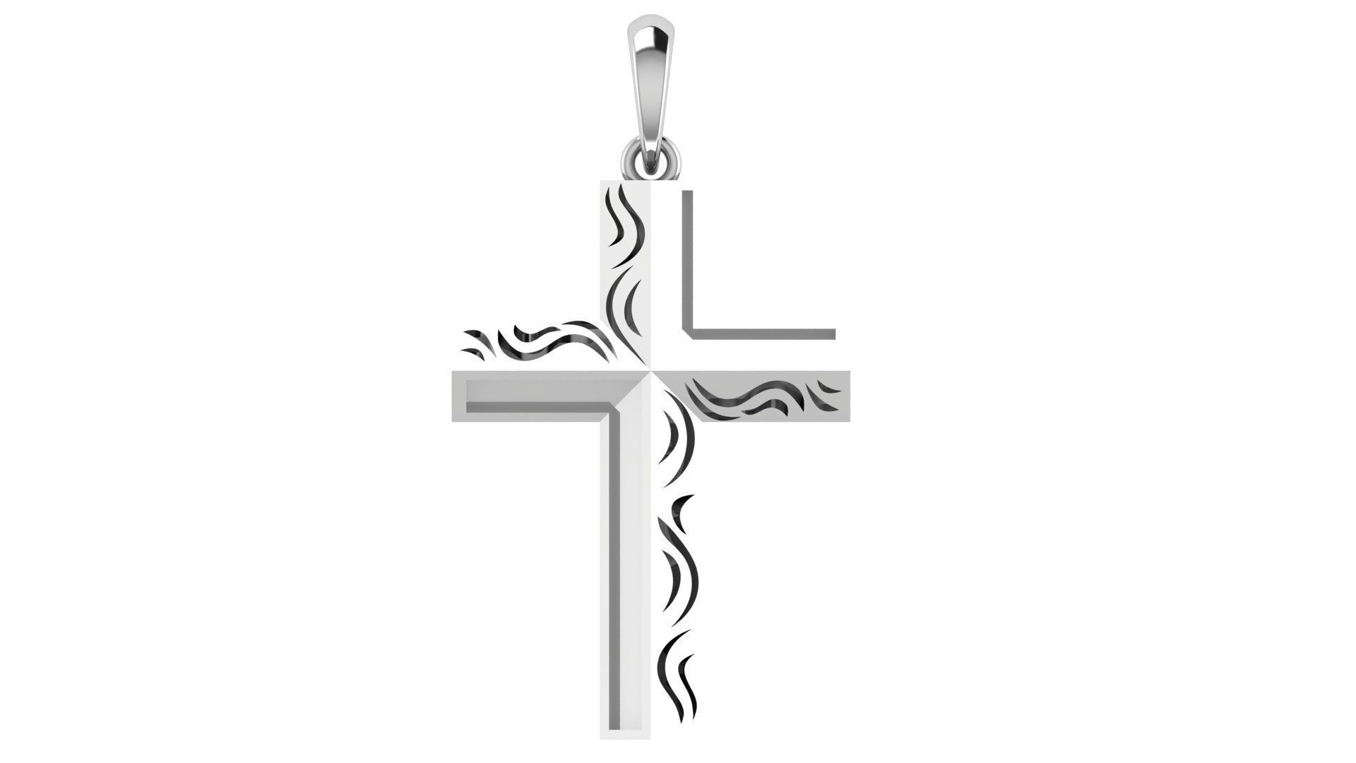 CROSS PENDANT CR160 3D print model_4