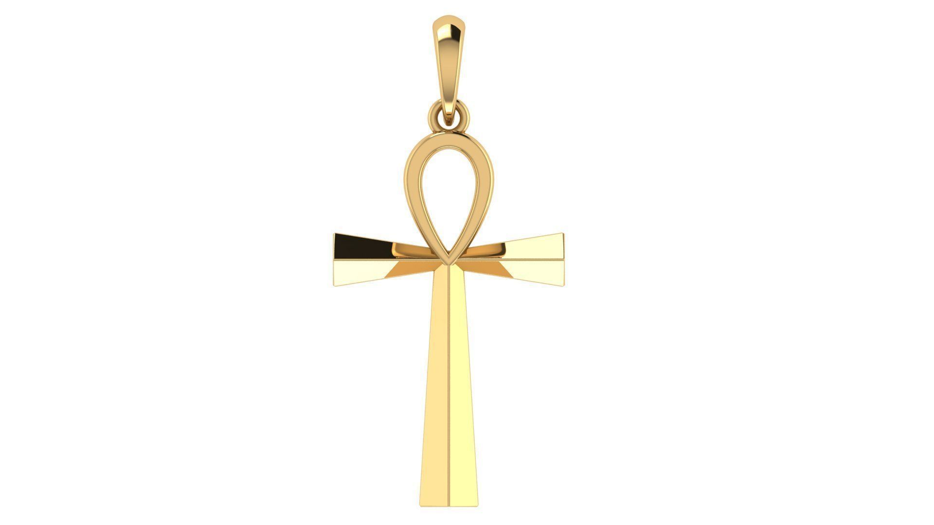CROSS PENDANT CR161 3D print model_5