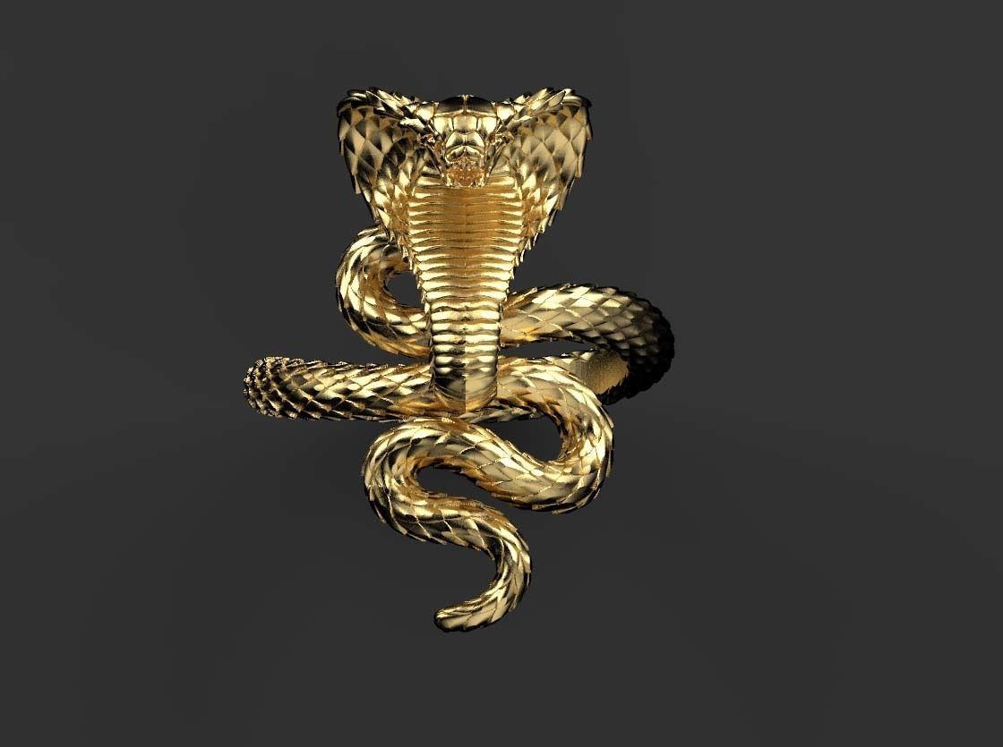ring cobra 3D print model_8