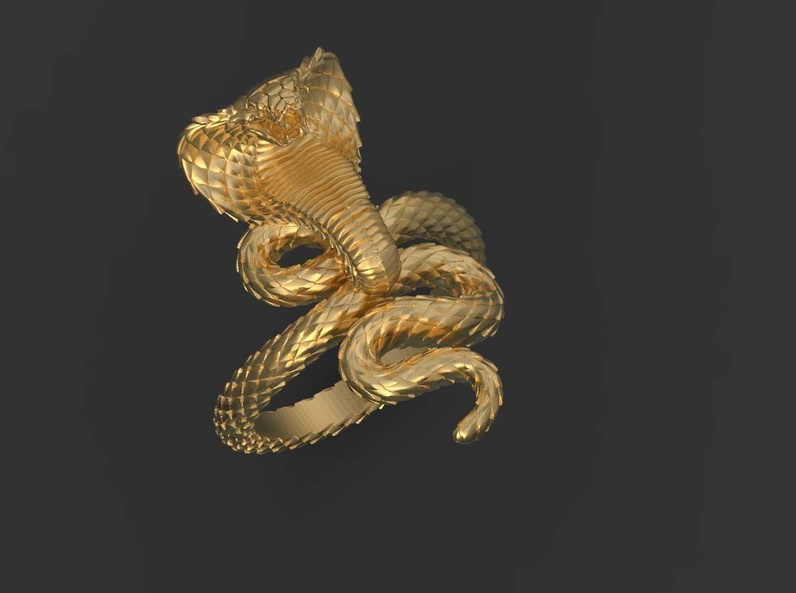 ring cobra 3D print model_7