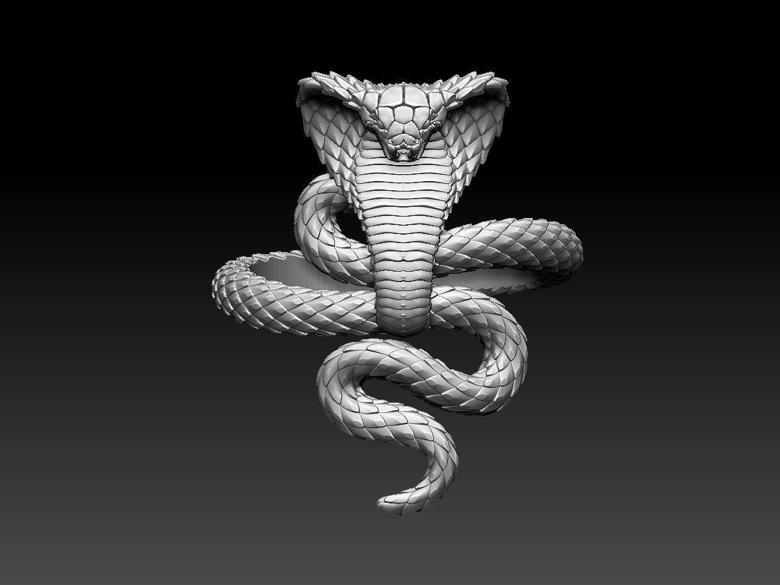 ring cobra 3D print model_1