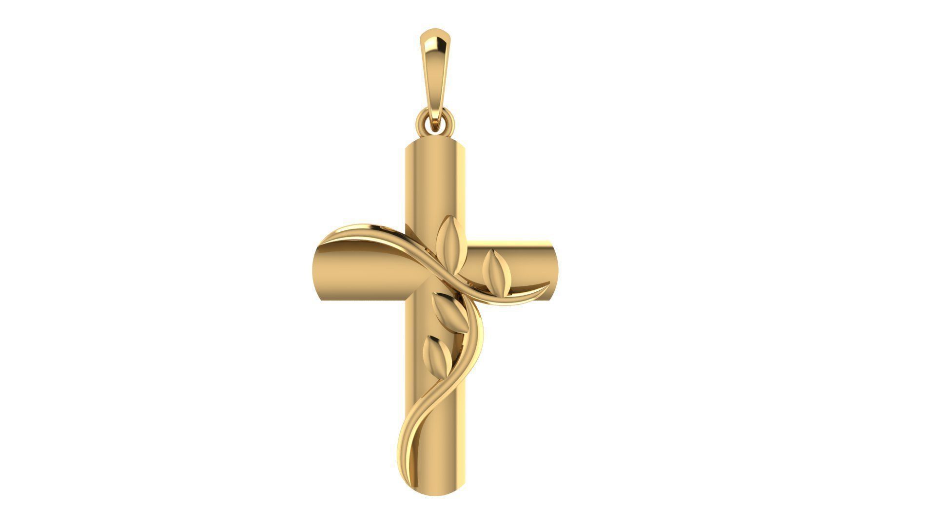 CROSS PENDANT CR162 3D print model_5