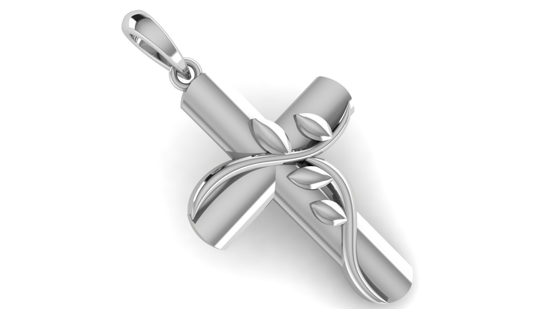 CROSS PENDANT CR162 3D print model_1