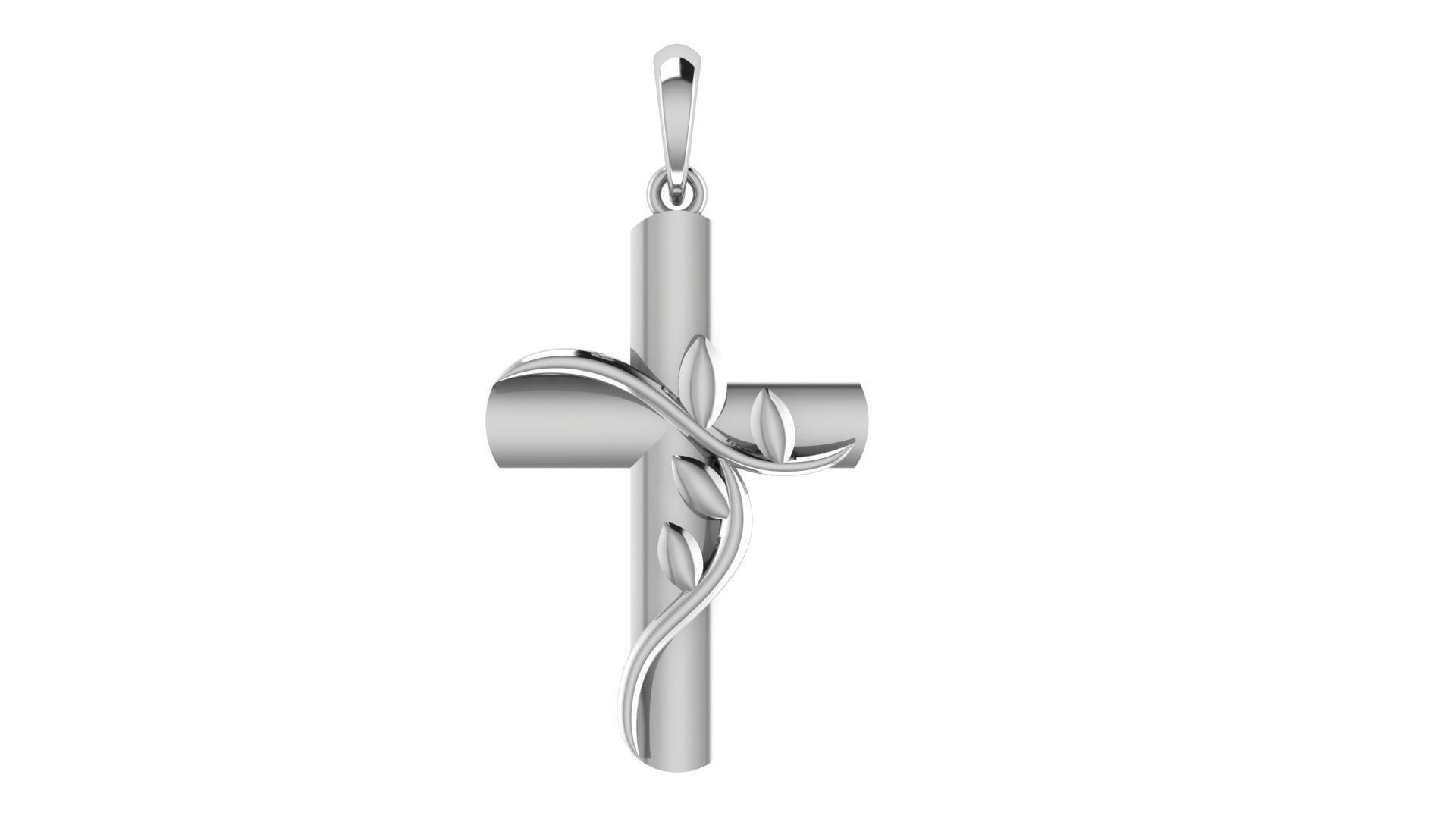 CROSS PENDANT CR162 3D print model_4