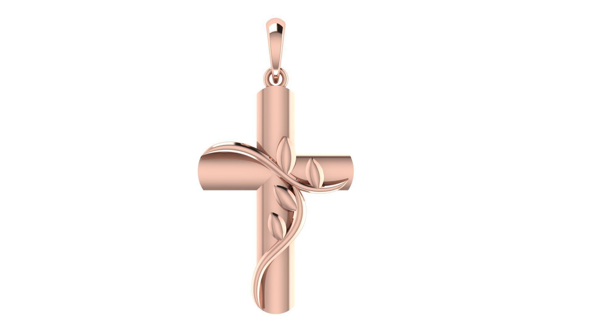 CROSS PENDANT CR162 3D print model_3