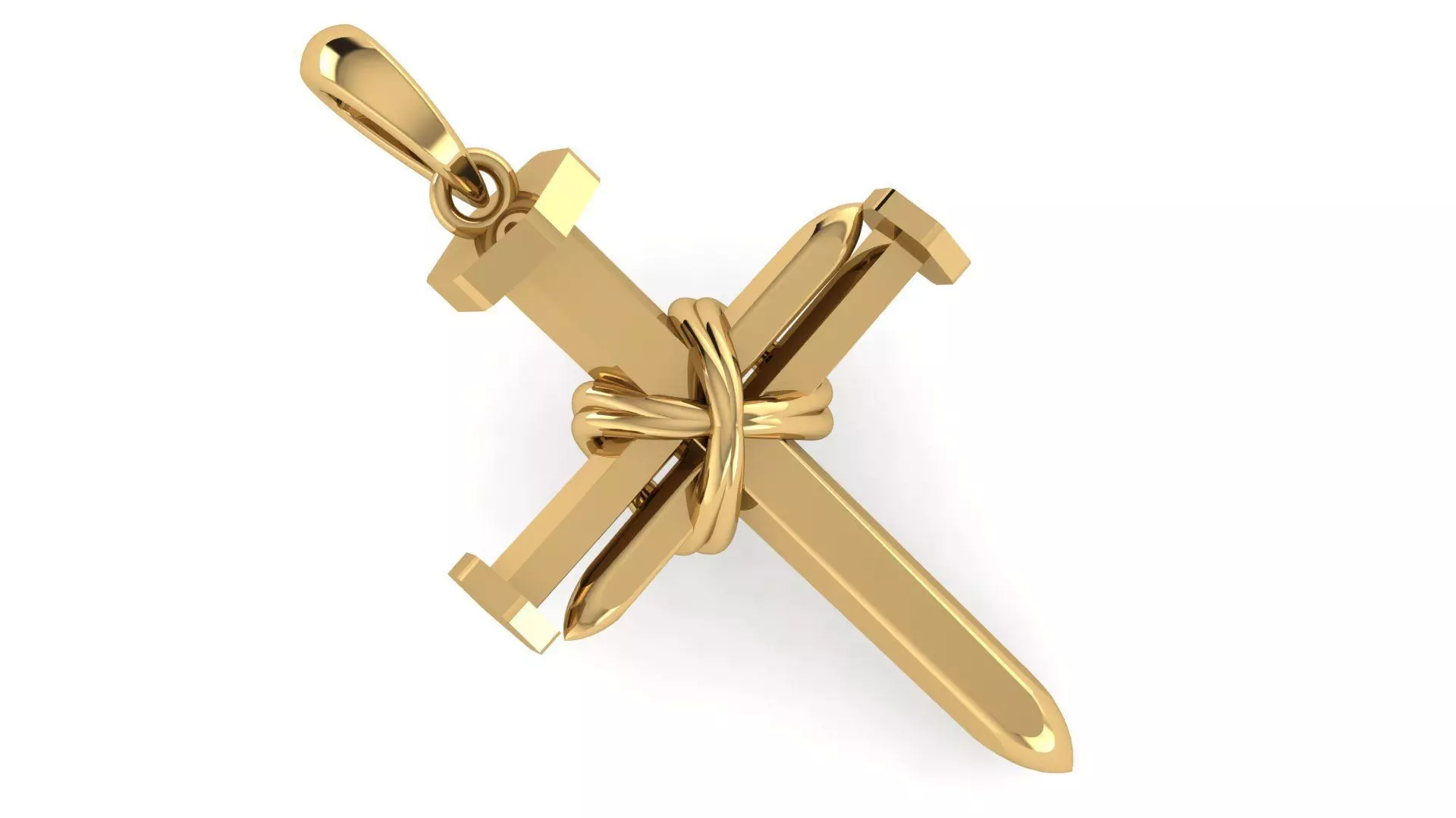 CROSS PENDANT CR163 3D print model_0