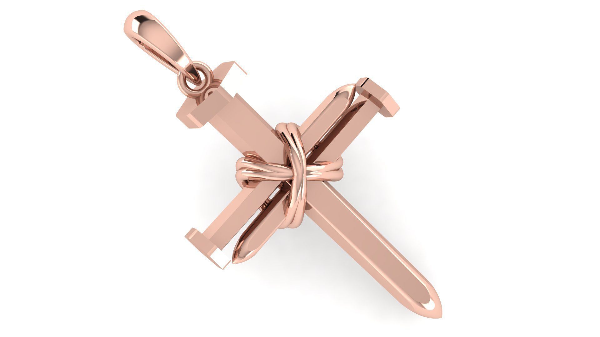 CROSS PENDANT CR163 3D print model_2