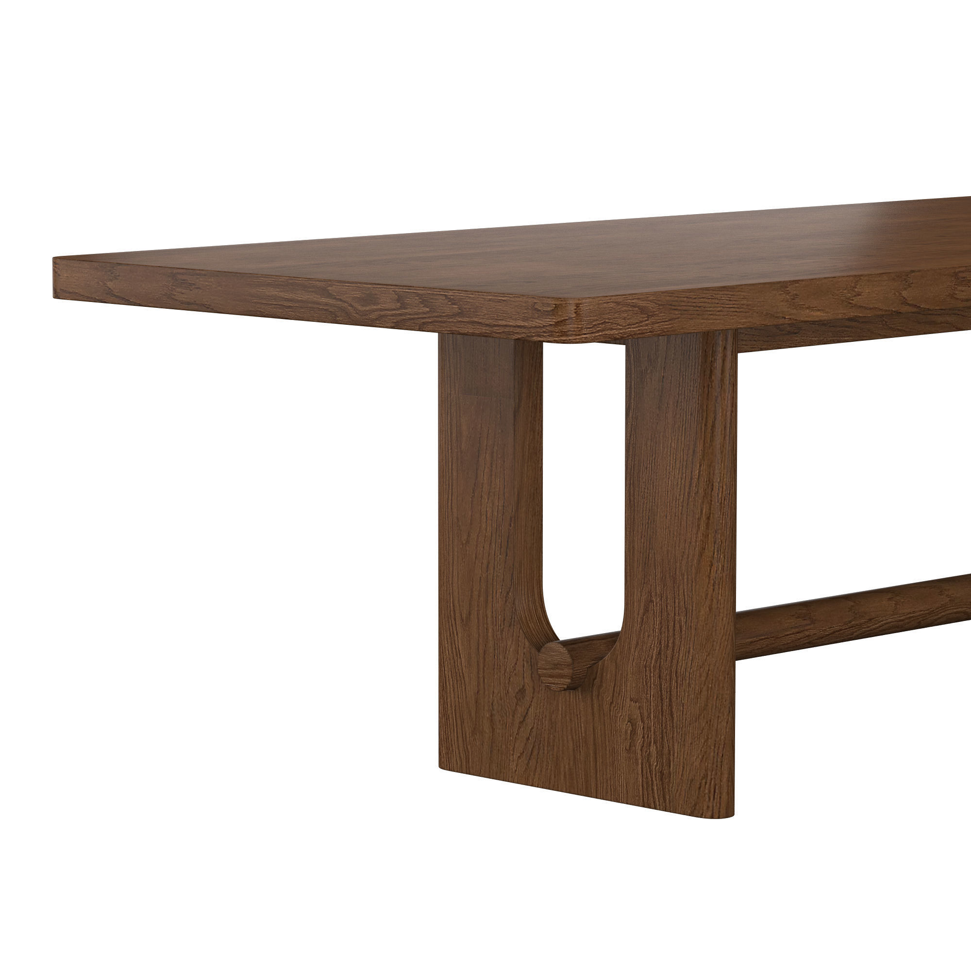 BRETON RECTANGULAR EXTENSION DINING TABLE 3D model_3