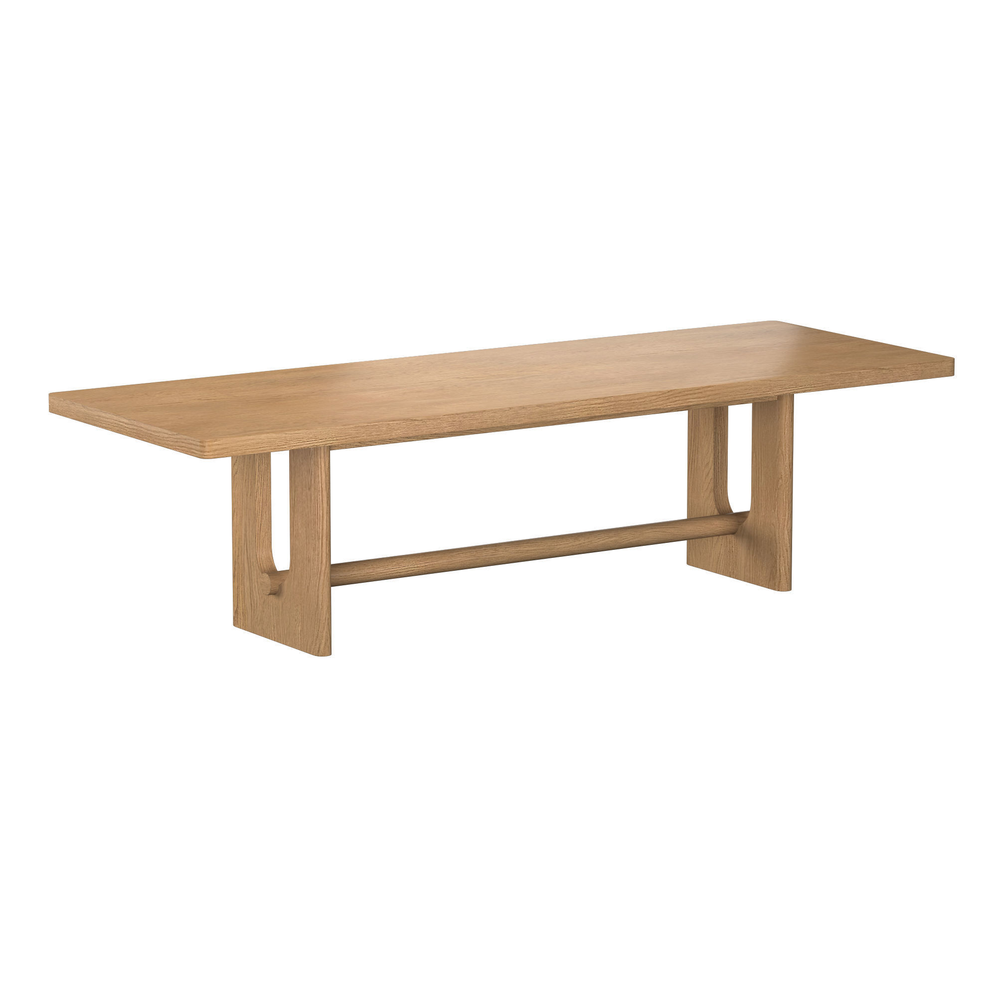 BRETON RECTANGULAR EXTENSION DINING TABLE 3D model_1