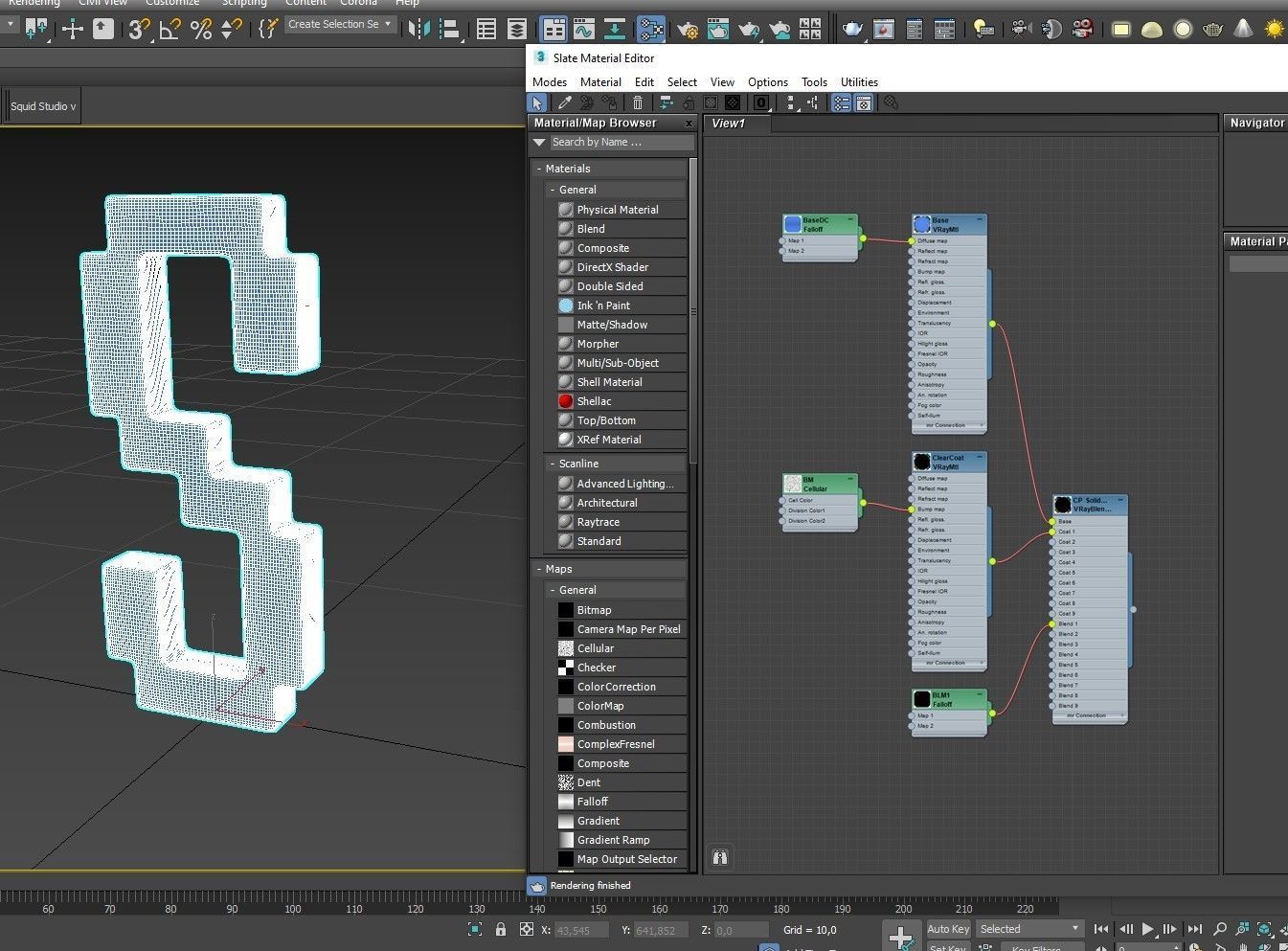 S Alphabet letter 3D model_11