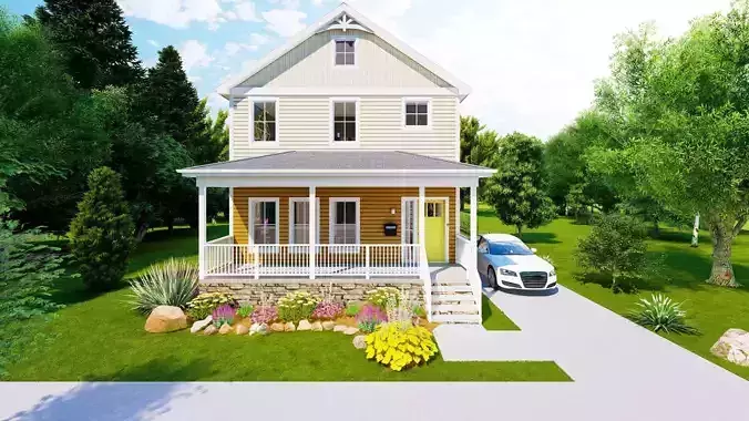 Single Family Home 3D model