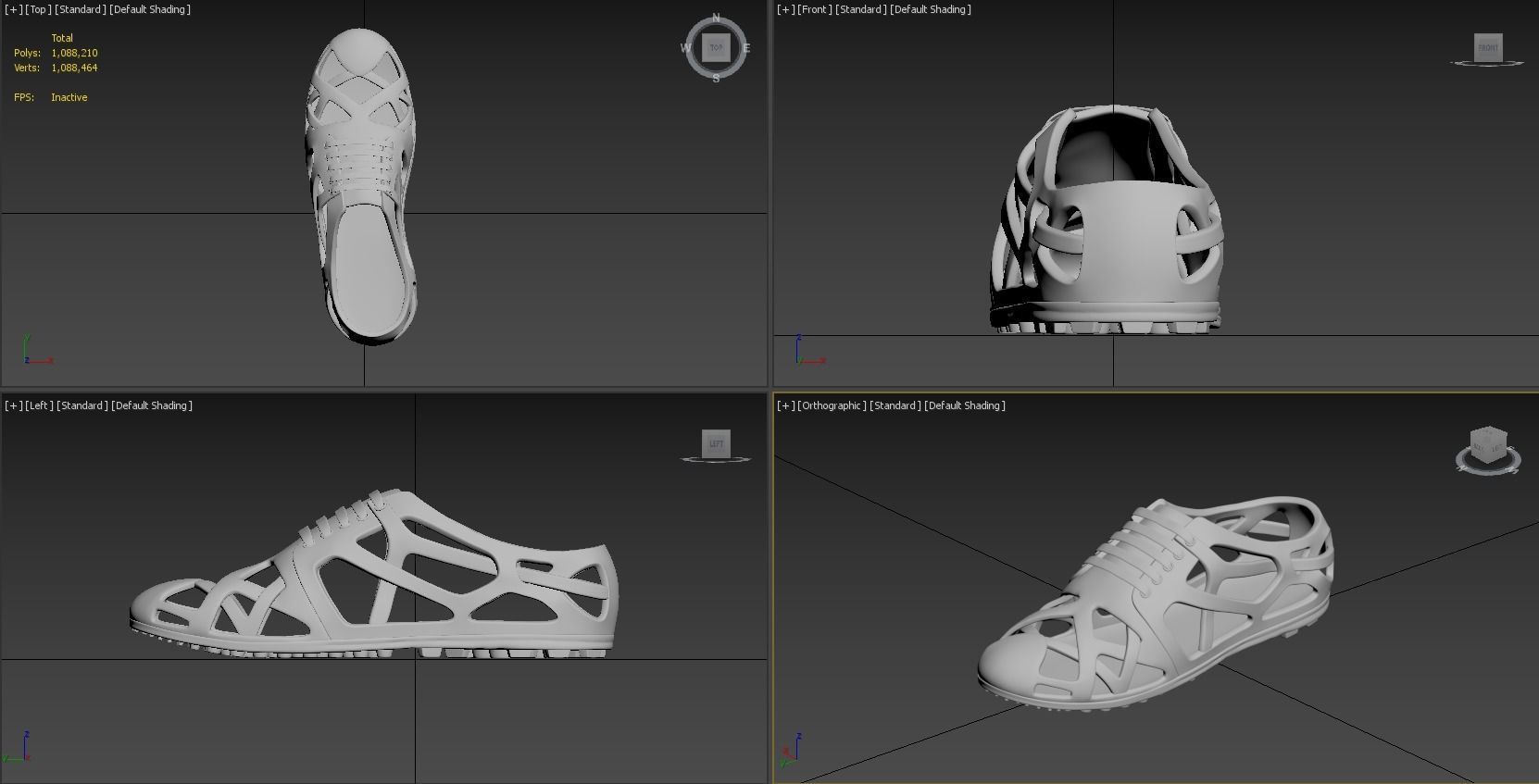 New Trend Shoe 3D Model 3D print model_7