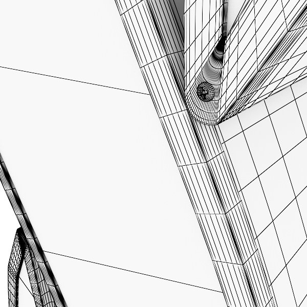 Modern Floor Lamp 02 3D model_11