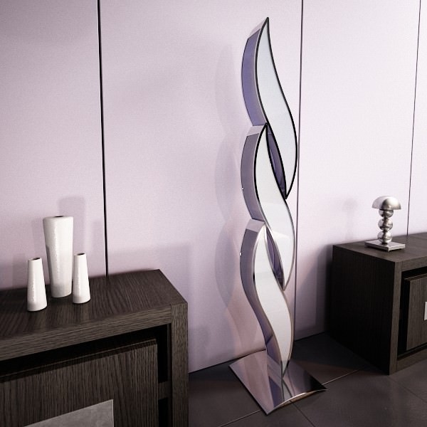 Modern Floor Lamp 02 3D model_7