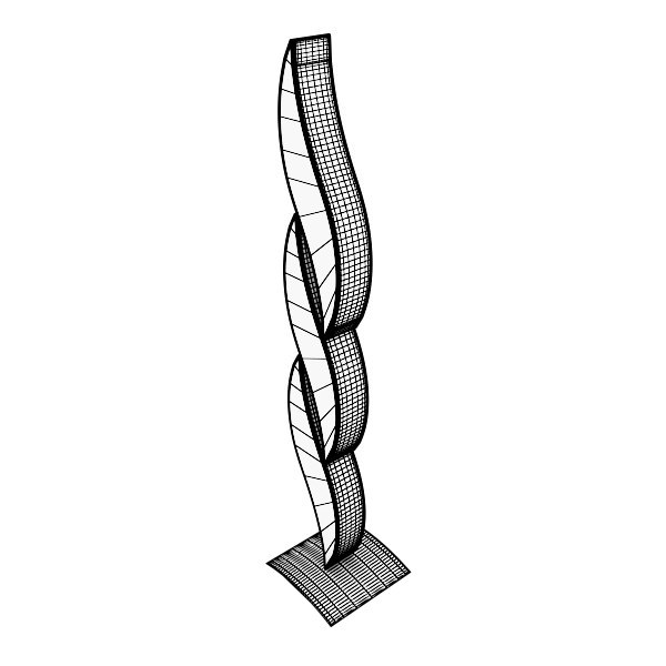 Modern Floor Lamp 02 3D model_10